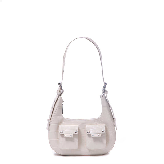 Núnoo Sally small croco deluxe beige Medium Beige