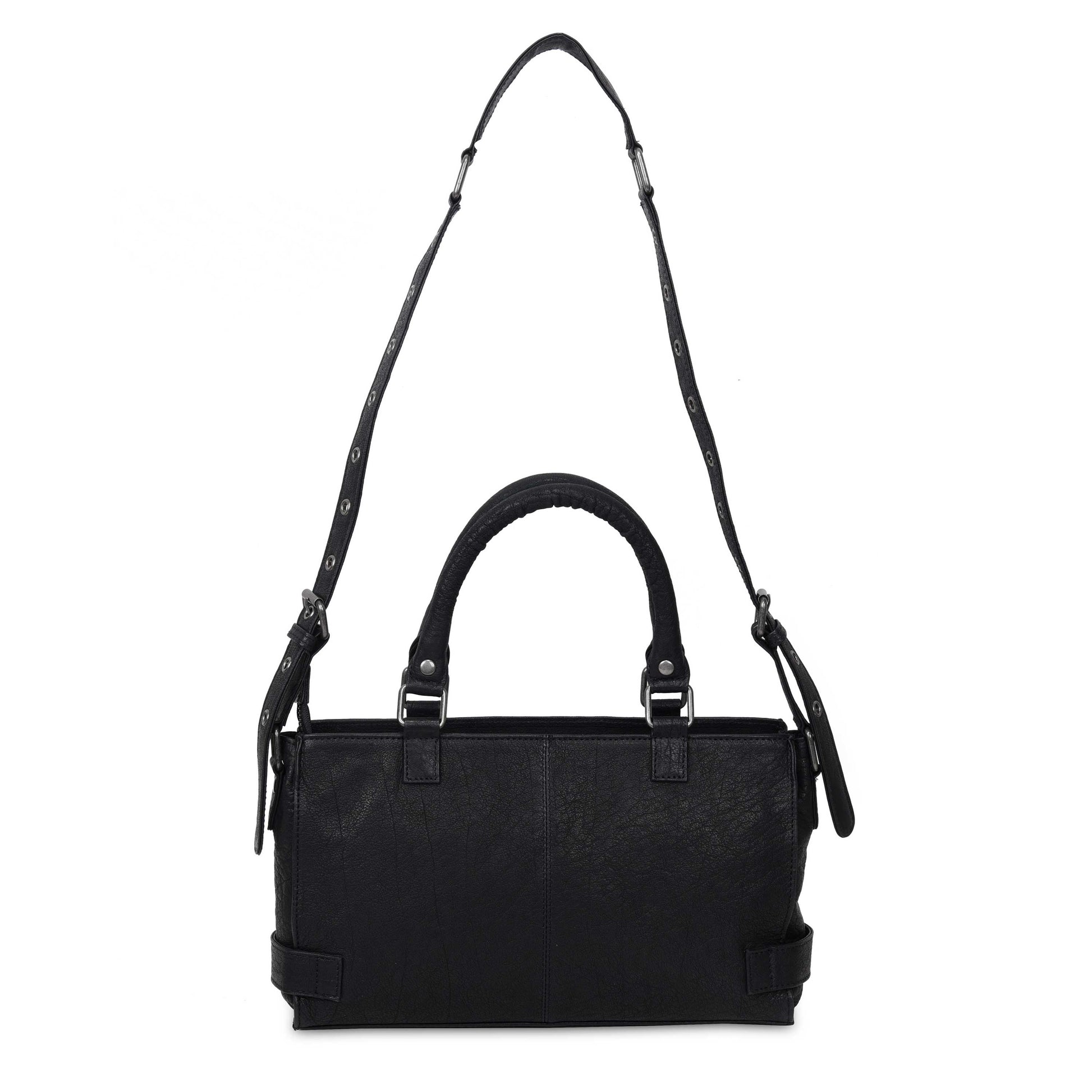 Núnoo Scarlett Buckle Rock Black w. Antique Silver Shoulder bags Black
