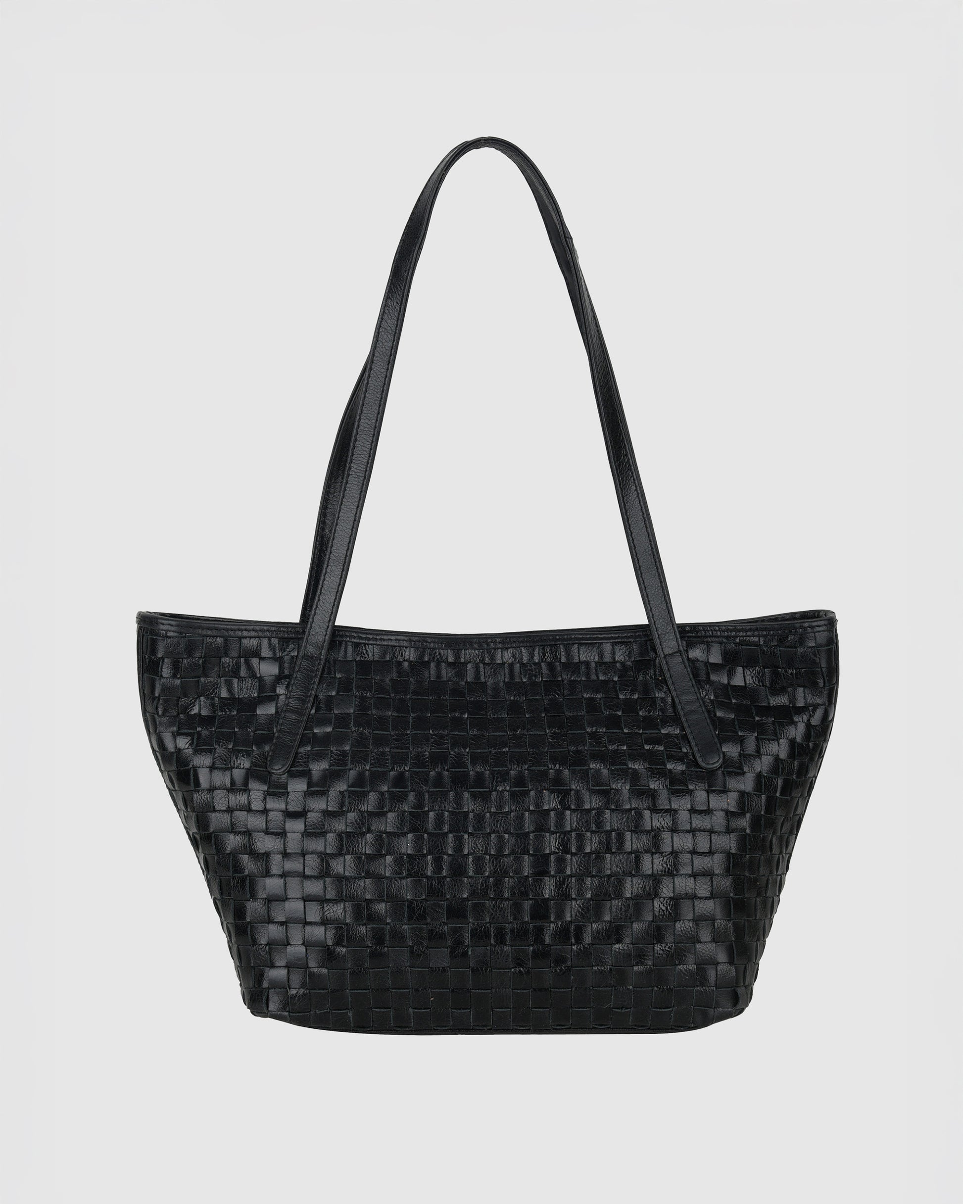 Núnoo Shopper Braided Village Black Large Black
