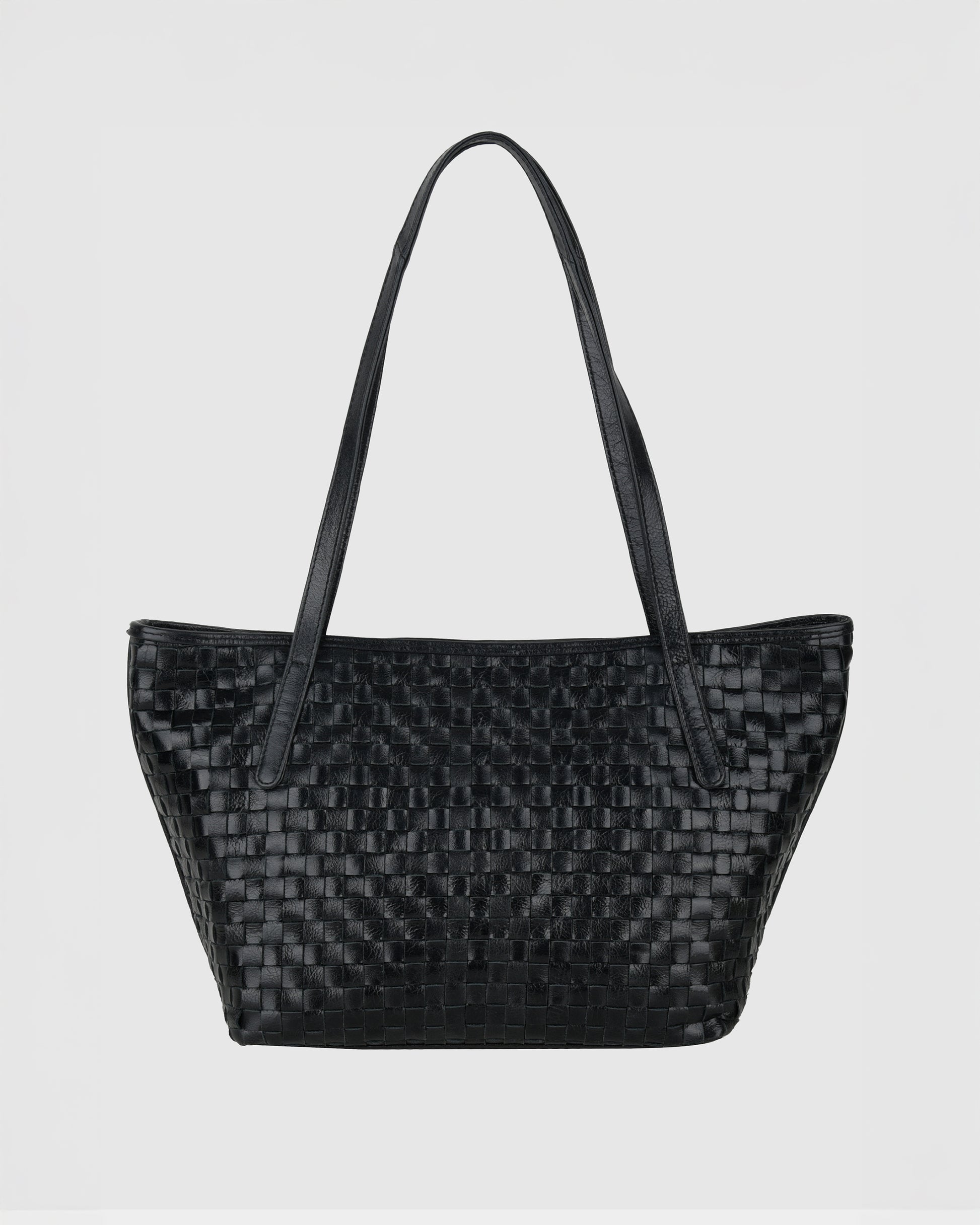 Núnoo Shopper Braided Village Black Large Black