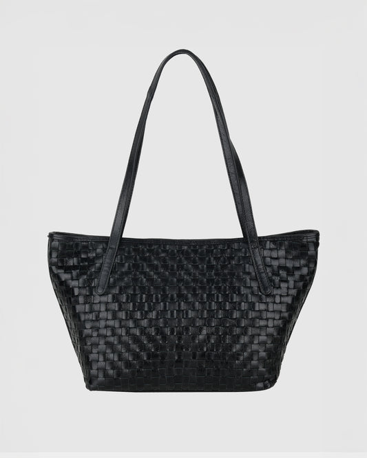 Núnoo Shopper Braided Village Black Large Black