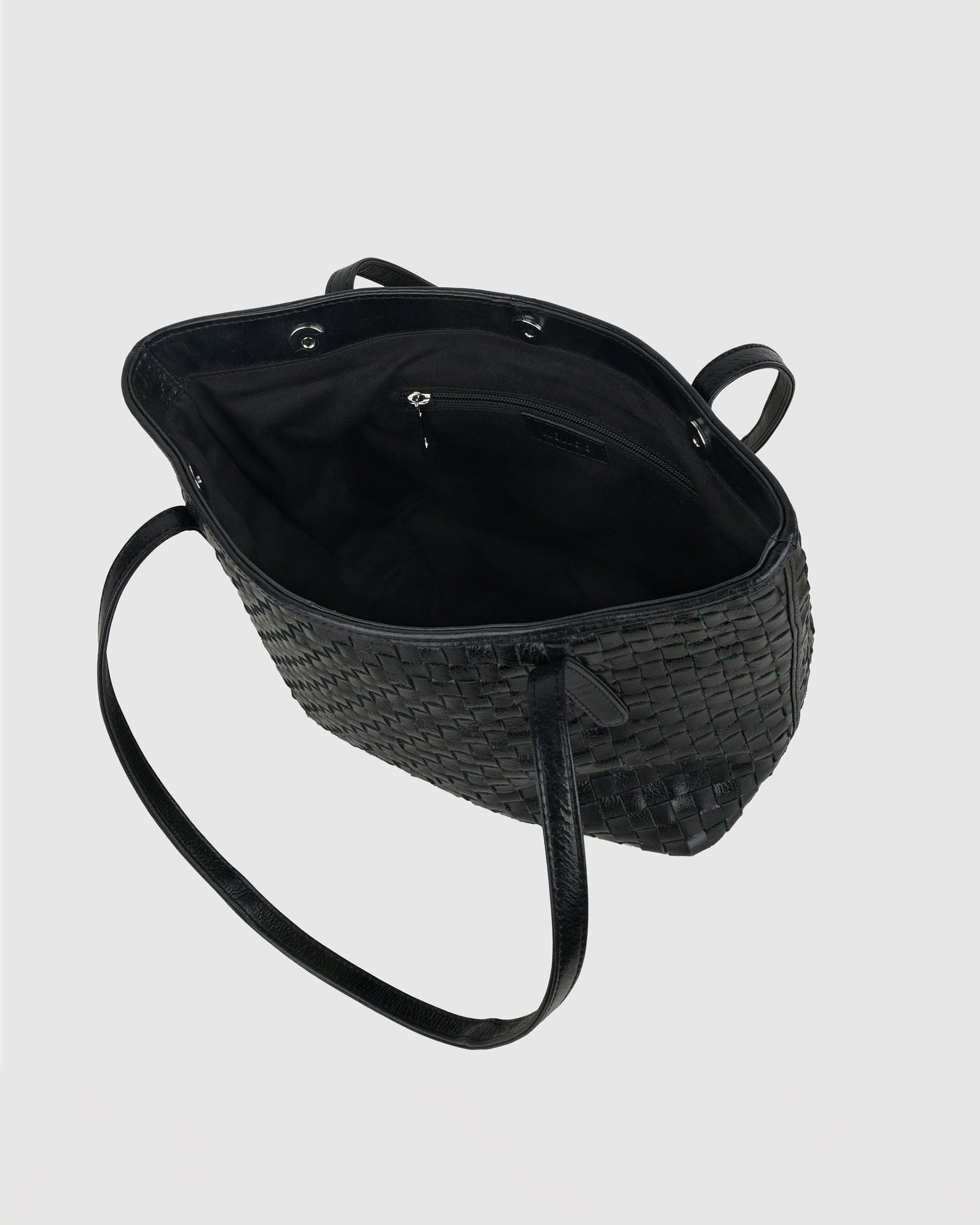 Núnoo Shopper Braided Village Black Large Black