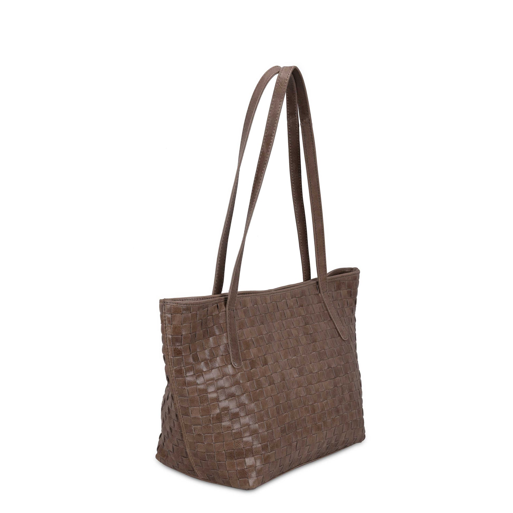 Núnoo Shopper Braided Village Taupe Large Taupe