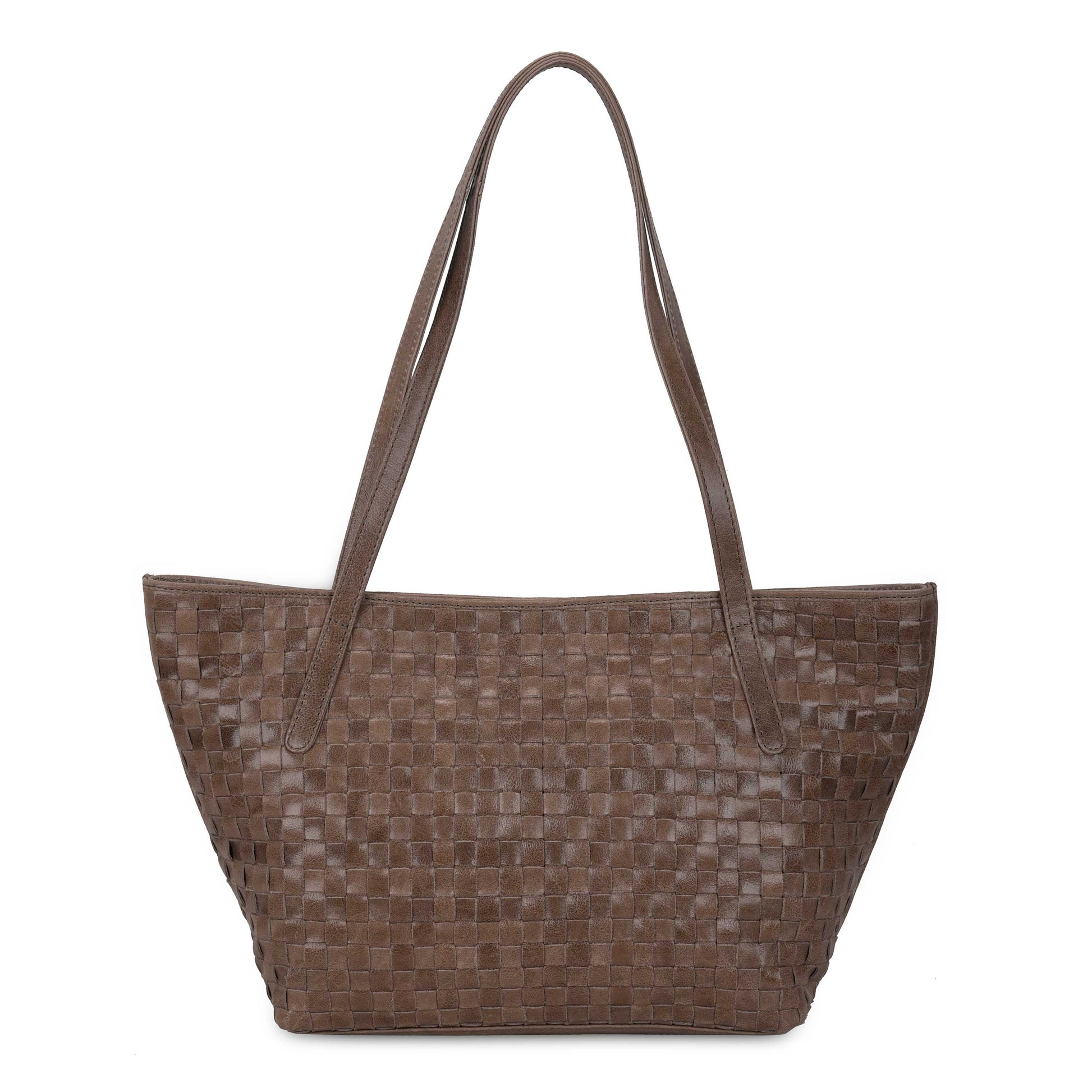 Núnoo Shopper Braided Village Taupe Large Taupe