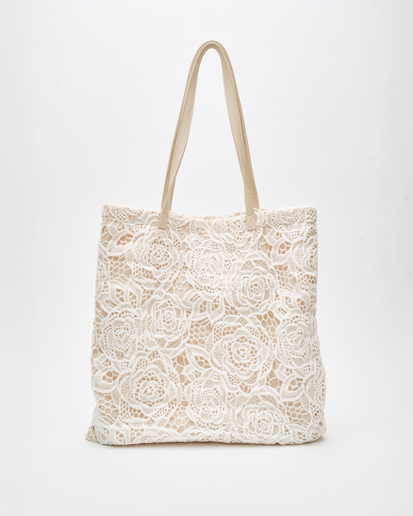 Núnoo Shopper Lace Warm Grey Large Warm Grey