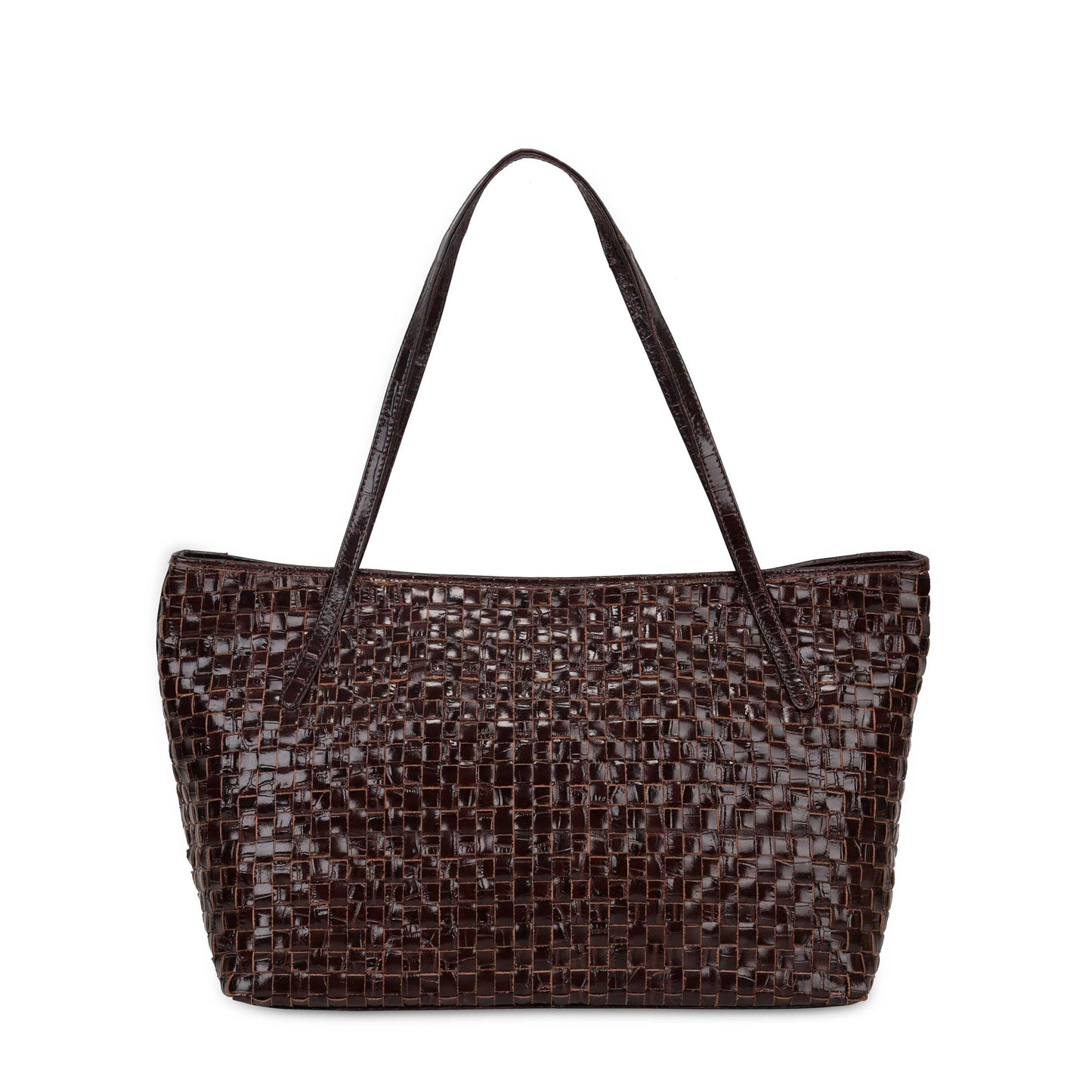 Núnoo Shopper Texas Braided Dark Brown Shoulder bags Dark brown