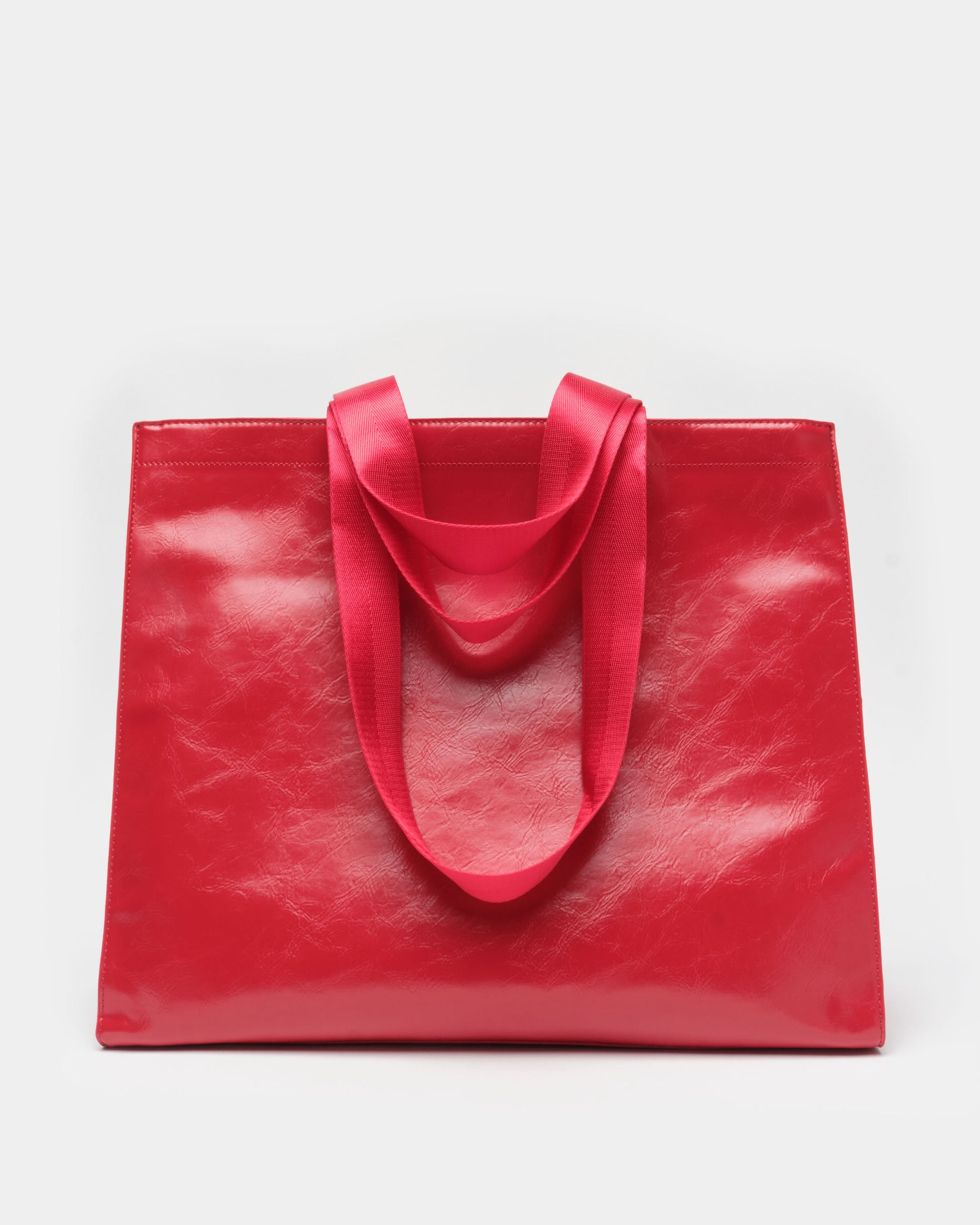 Núnoo Shopper Wrinkle Bright Red Shoulder bags Bright Red