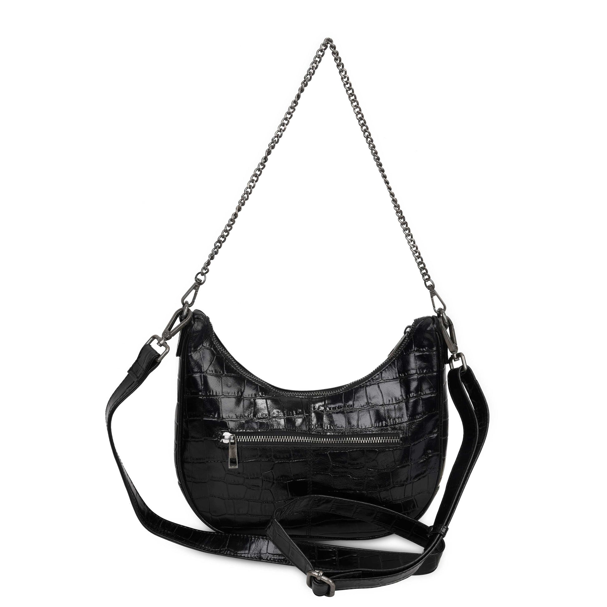 Núnoo Skye Texas Black w. Antique Silver Shoulder bags Black