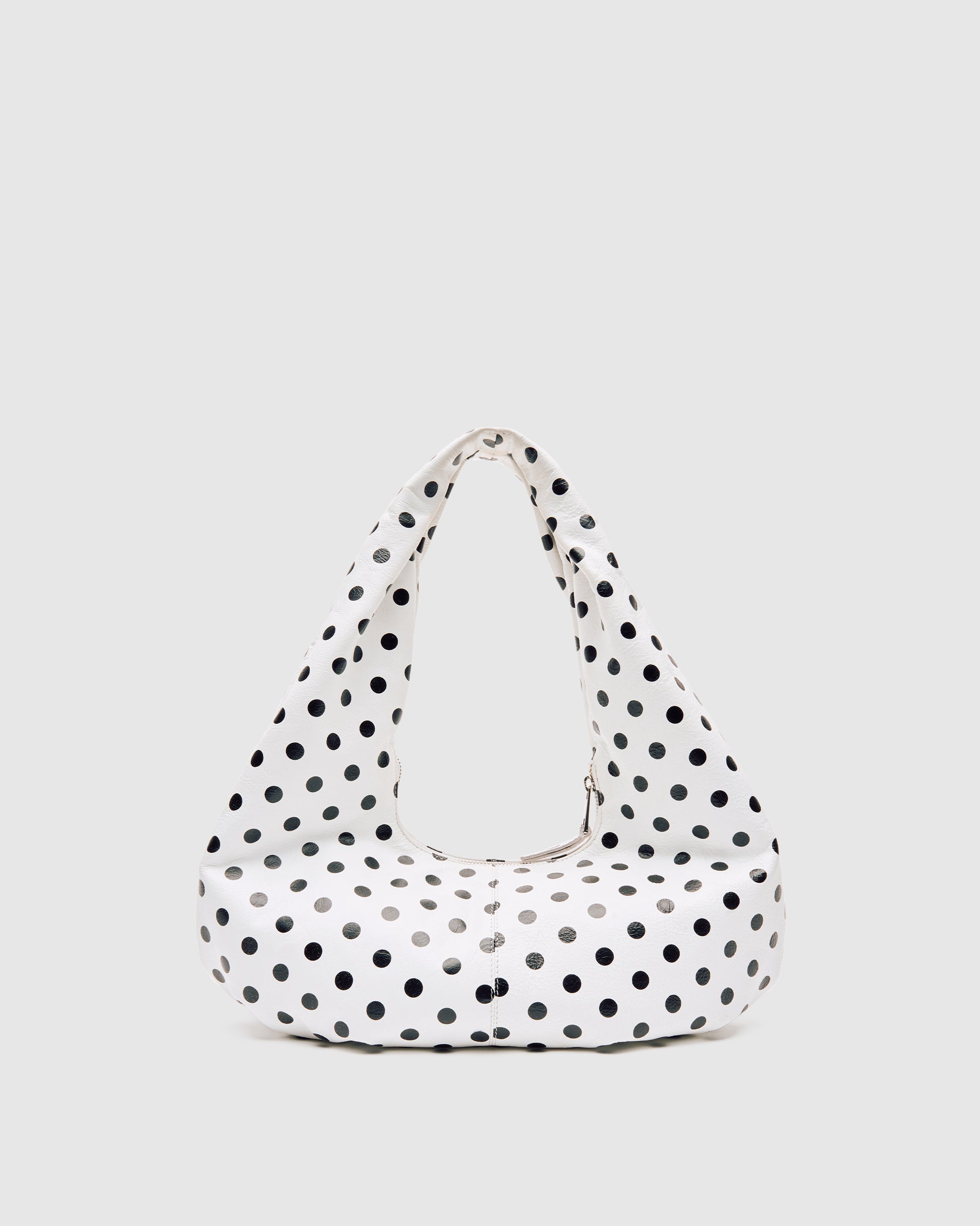 Núnoo Small Alma Draped Polka White/Black Medium White/Black