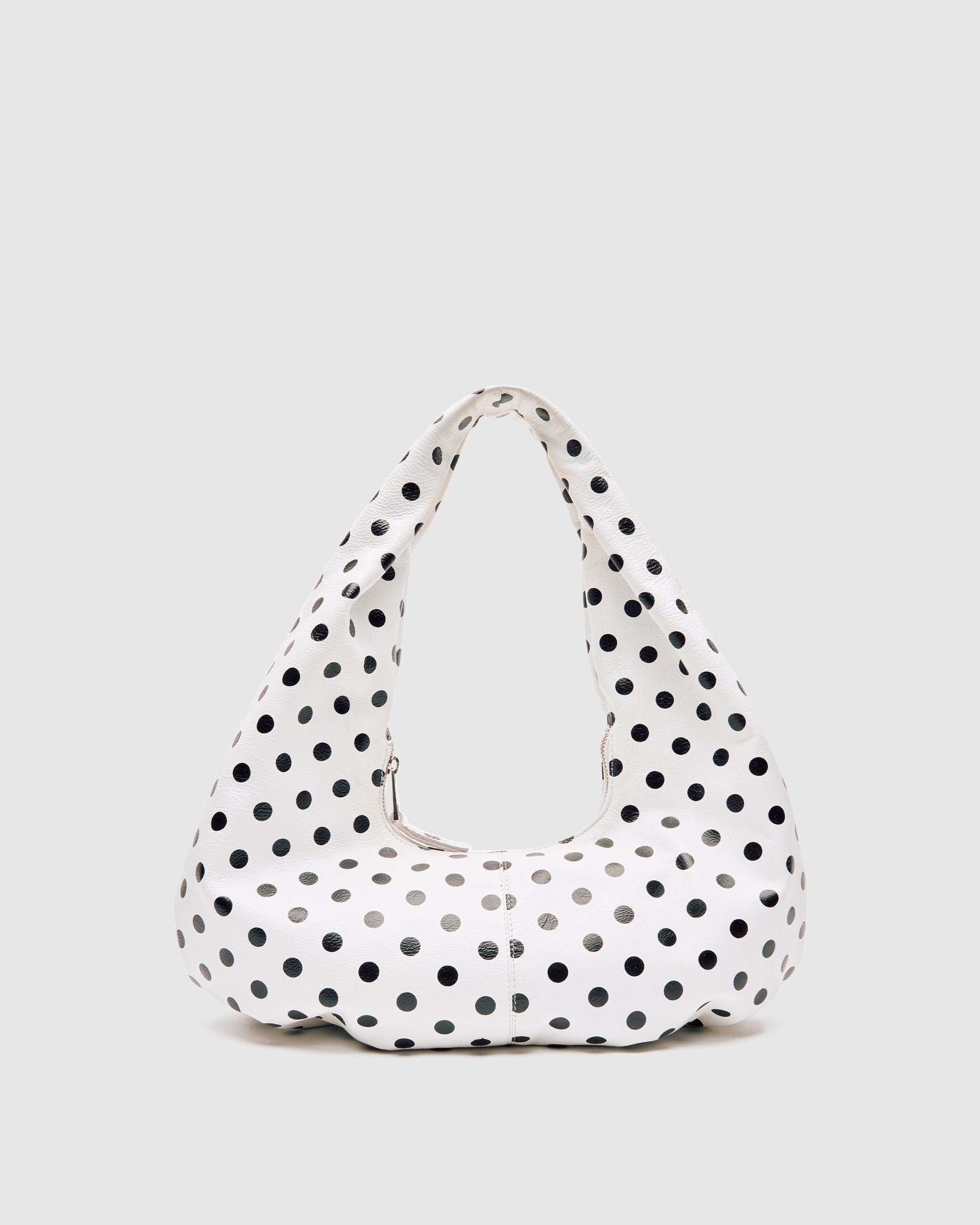Núnoo Small Alma Draped Polka White/Black Medium White/Black