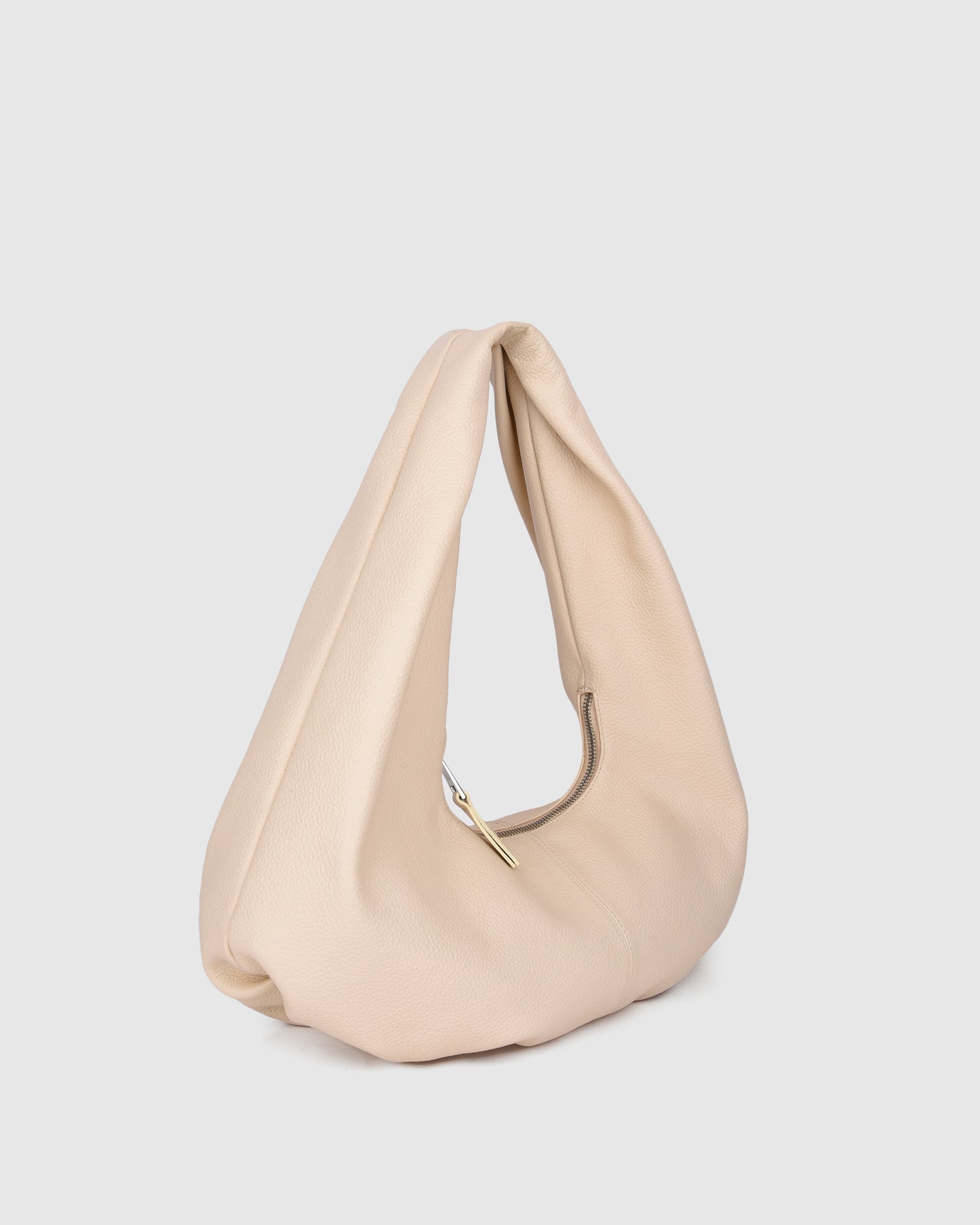 Núnoo Small Alma Draped Soft Macadamia Medium Macadamia