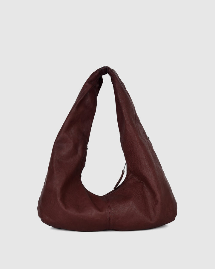 Núnoo Small Alma Nail Washed Rum w. Antique Silver Medium Rum
