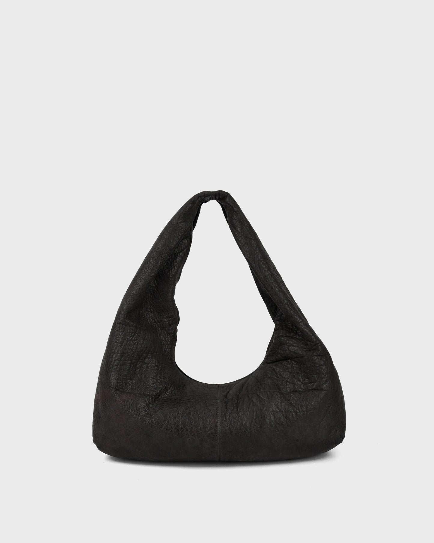 Núnoo Small Alma Rivet Washed Chocolate w. Antique Silver Large Chocolate