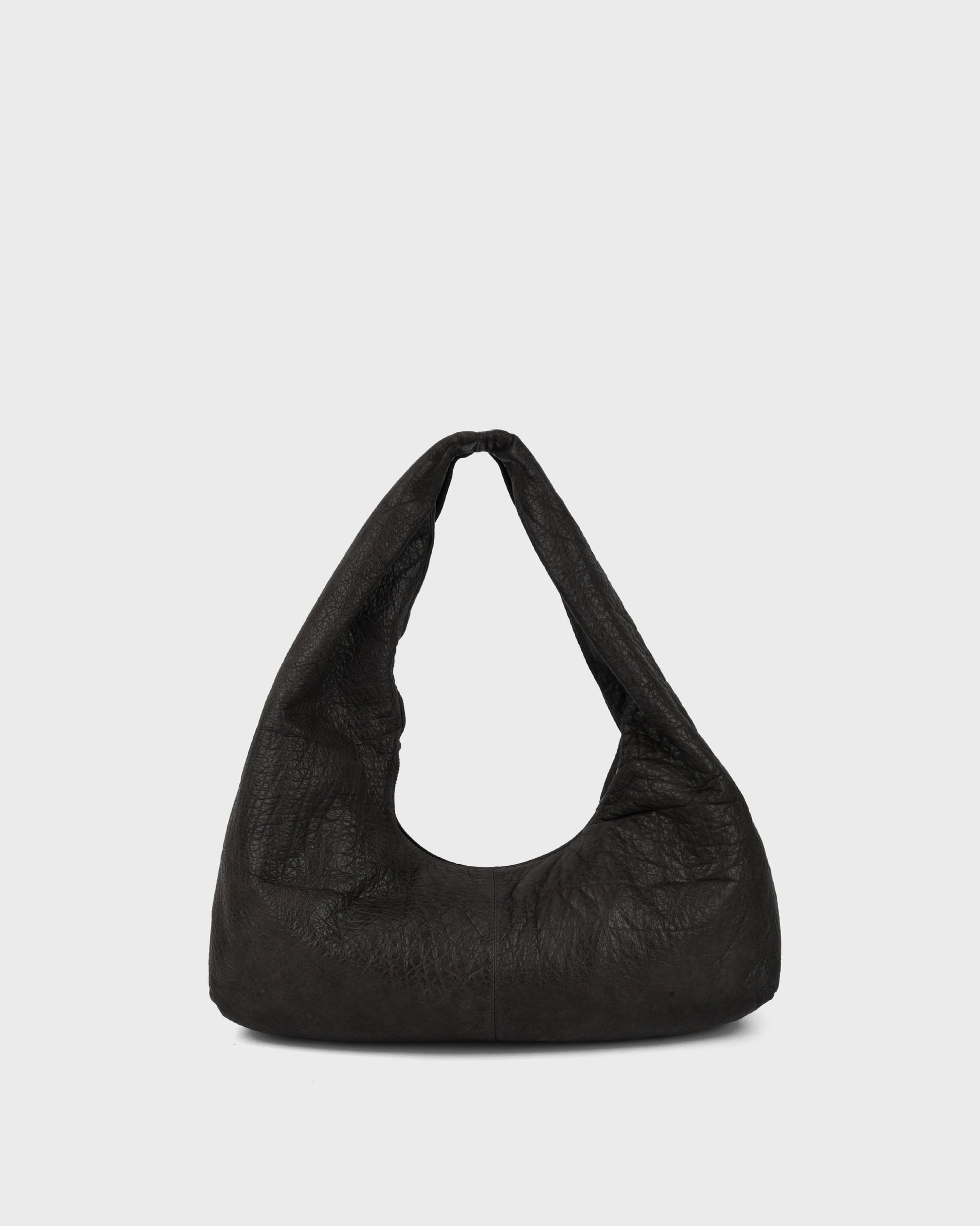 Núnoo Small Alma Rivet Washed Chocolate w. Antique Silver Large Chocolate