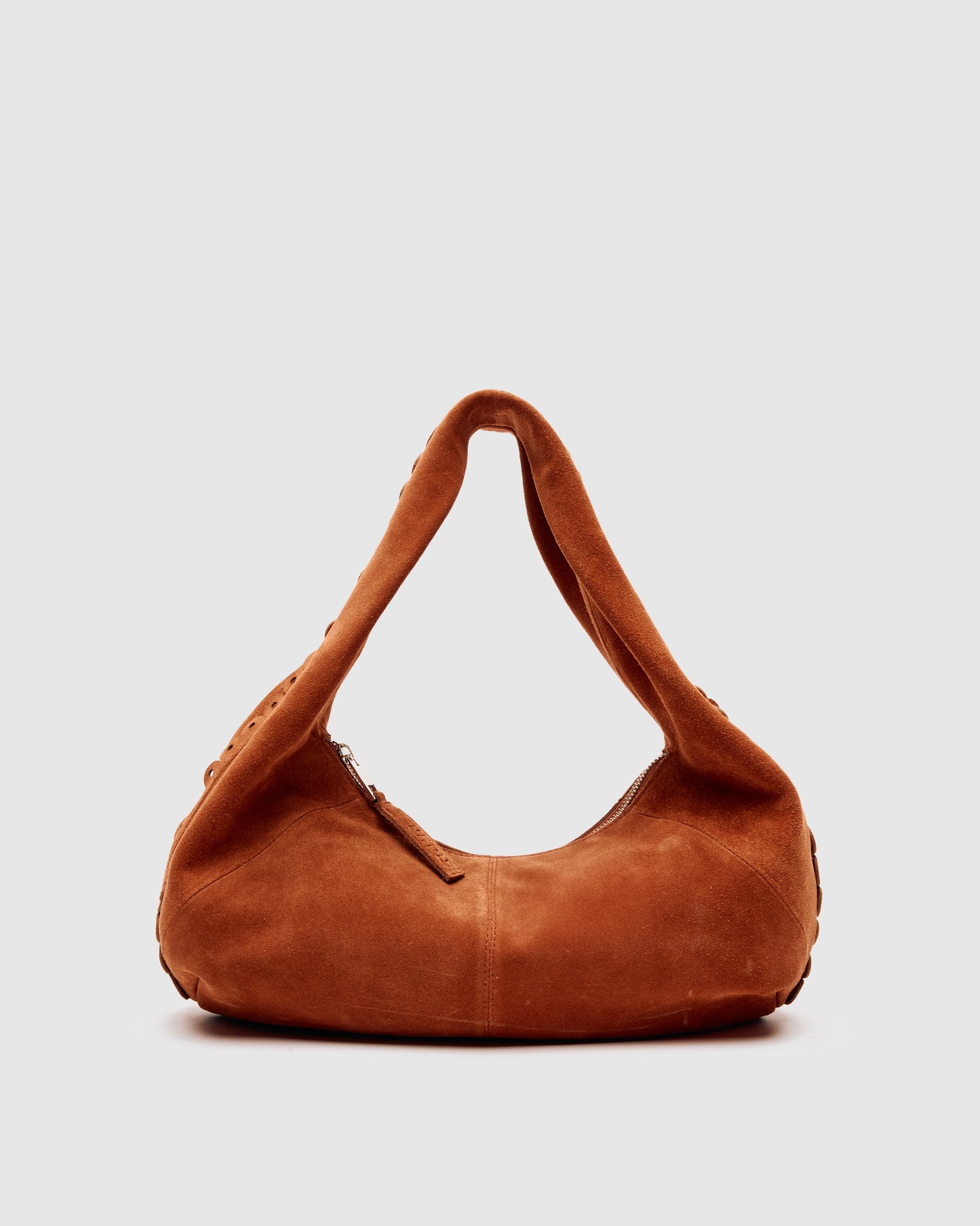 Núnoo Small Alma Scallop Suede Redwood Medium Redwood