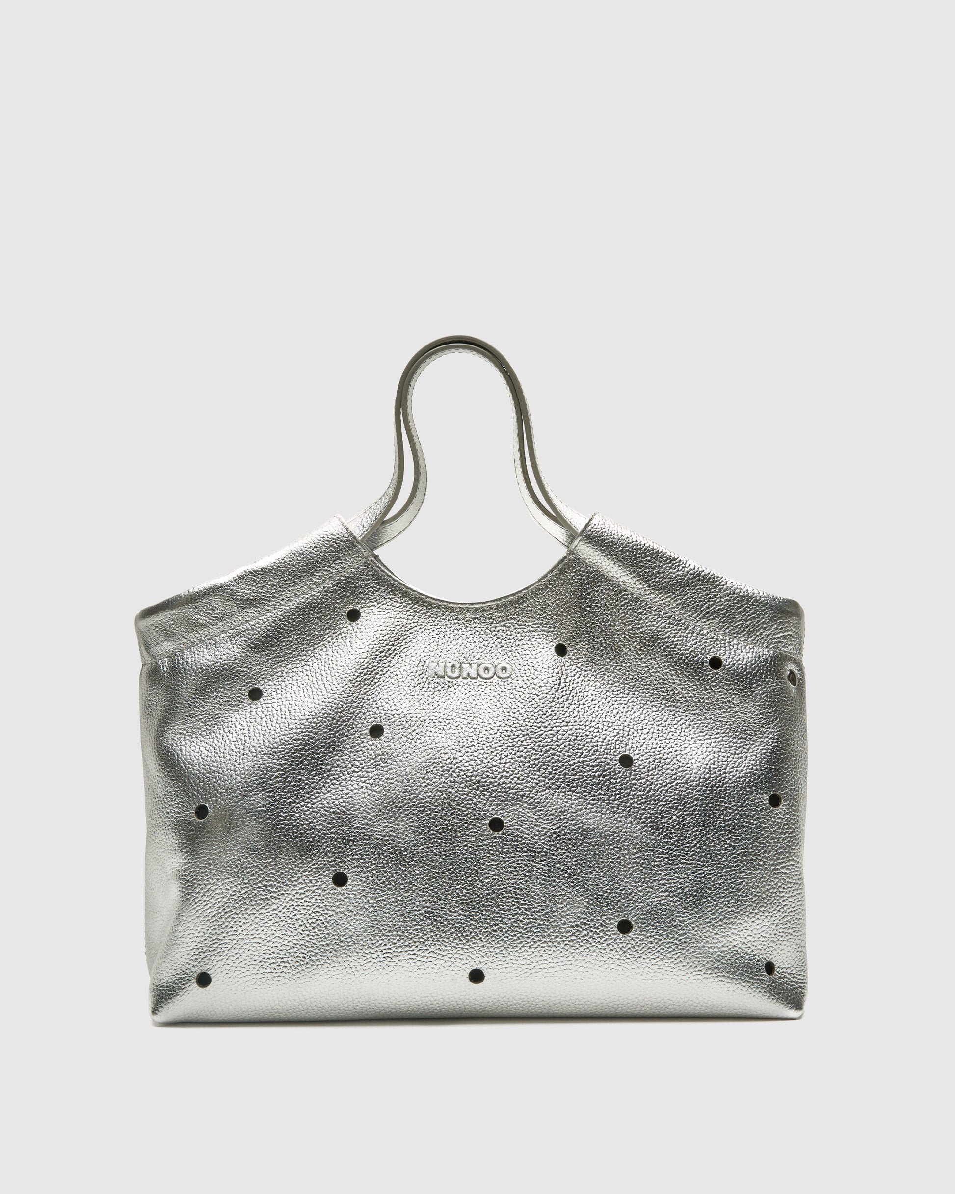 Núnoo Small Bellis Metallic Silver Large Silver