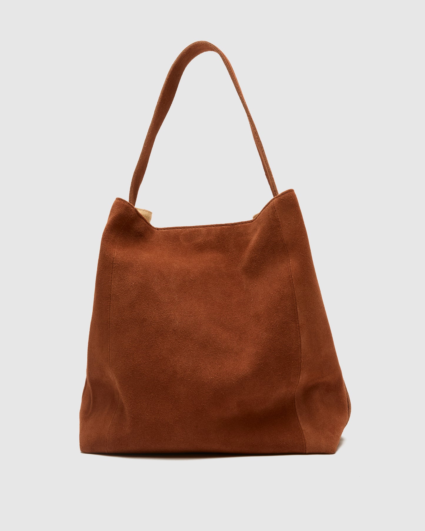 Núnoo Small Bellis Scallop Suede Redwood Large Redwood
