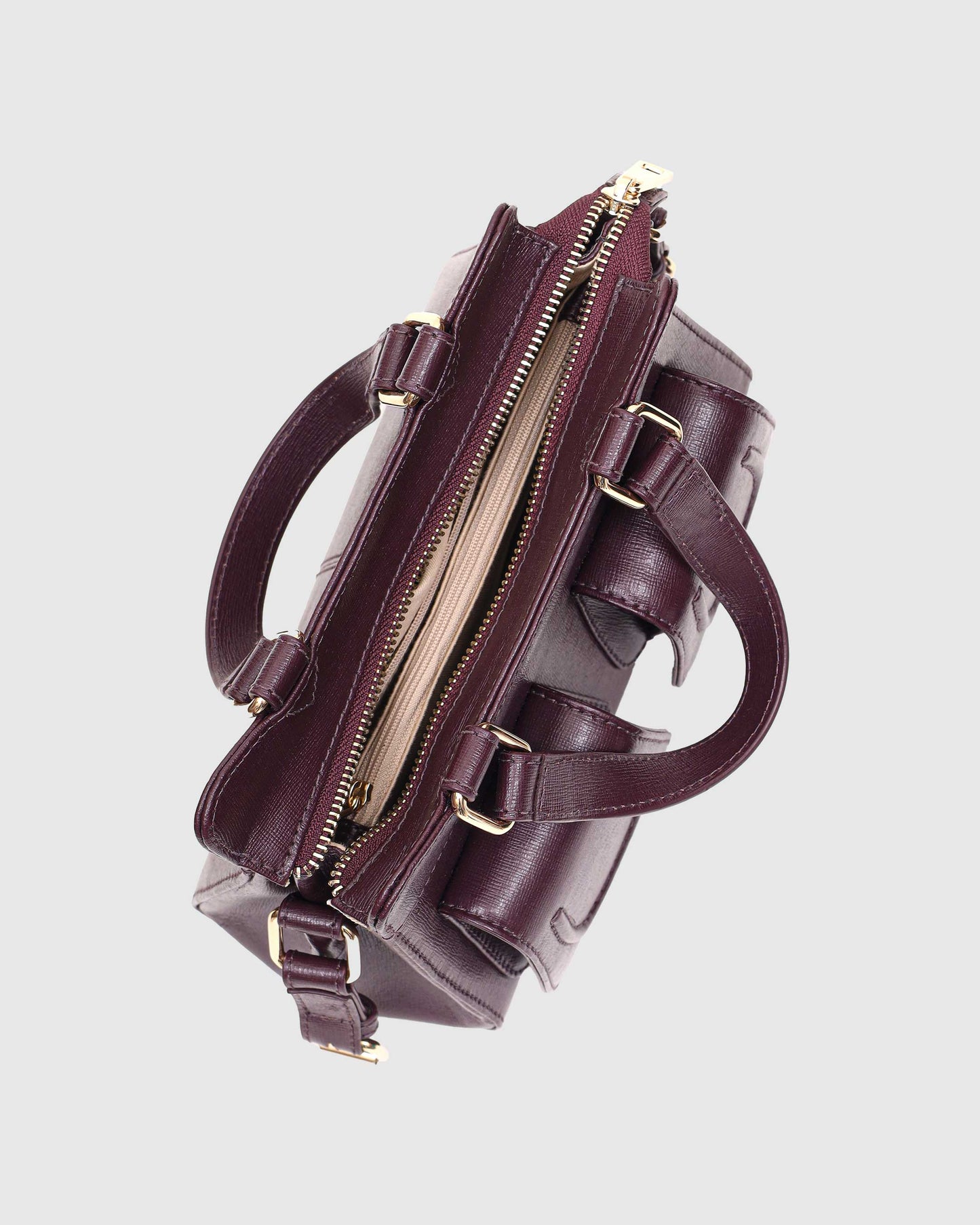 Núnoo Small Cher Bag Florence Bordeaux w. Gold Medium Bordeaux