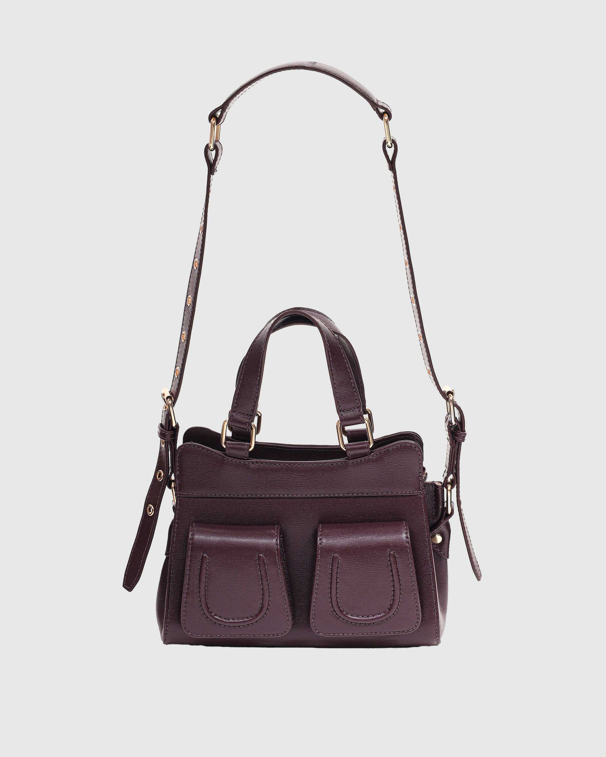 Núnoo Small Cher Bag Florence Bordeaux w. Gold Medium Bordeaux