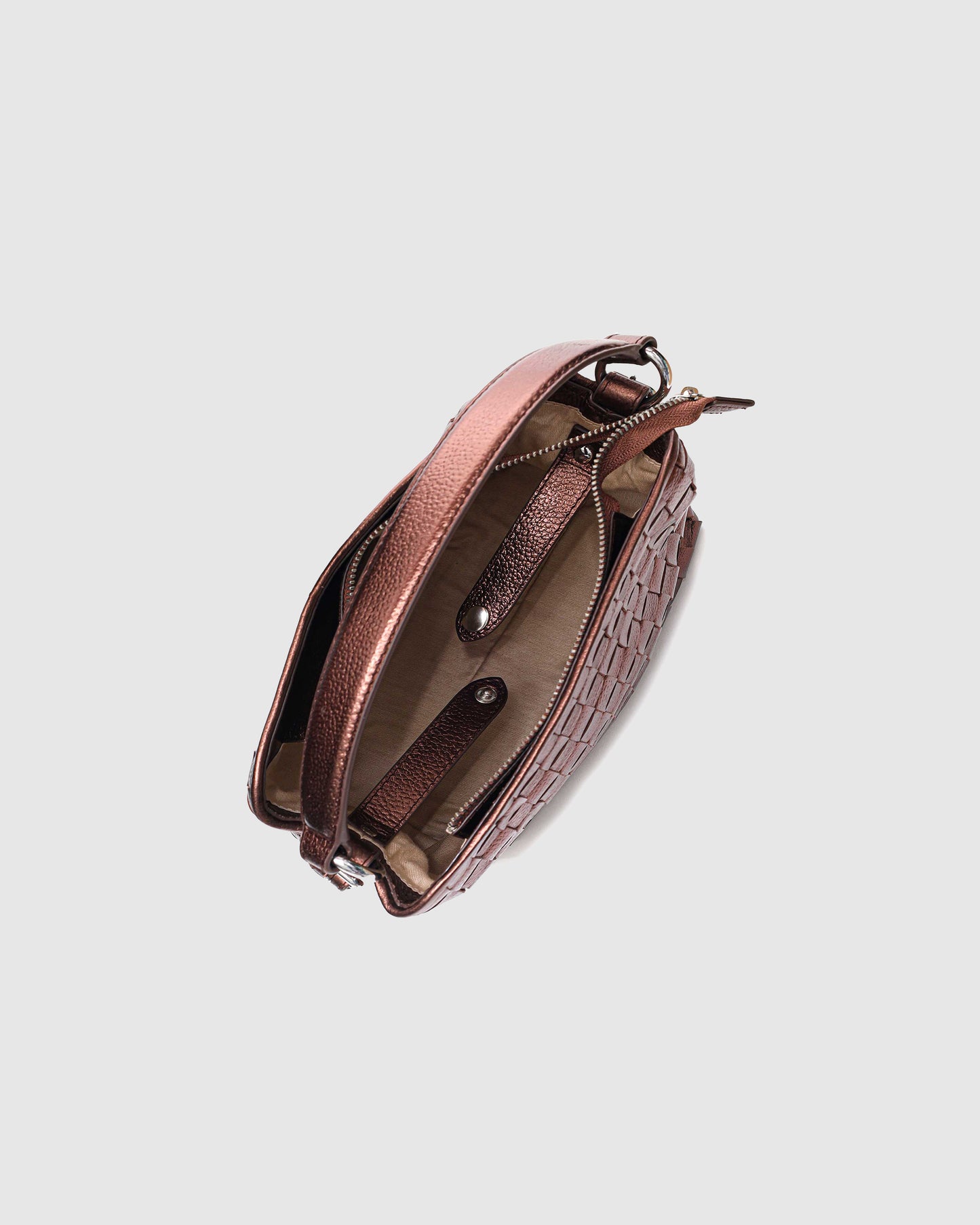 Núnoo Small Chiara Braided Metallic Brown Medium