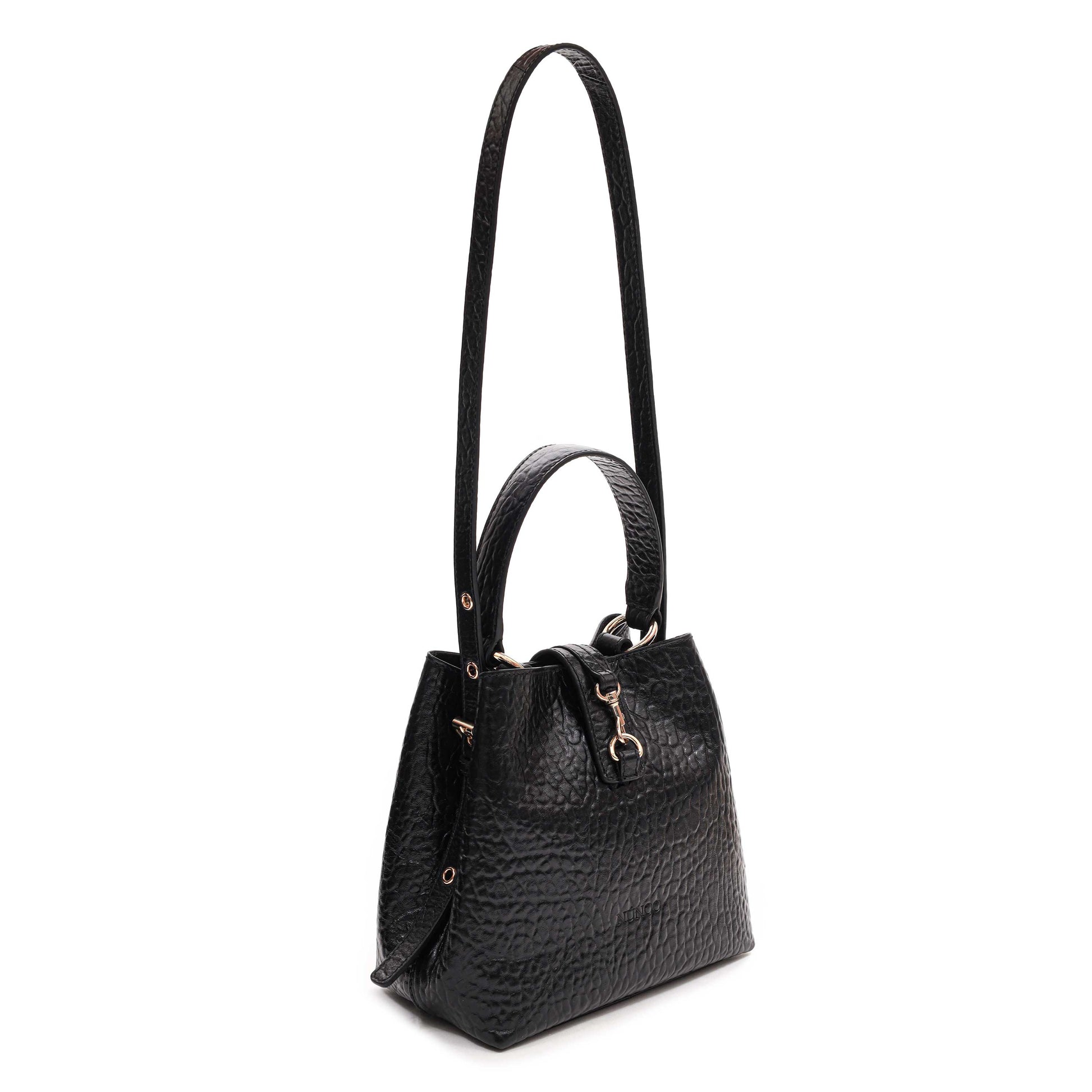 Núnoo Small Chiara New Zealand Black w. Gold Medium Black
