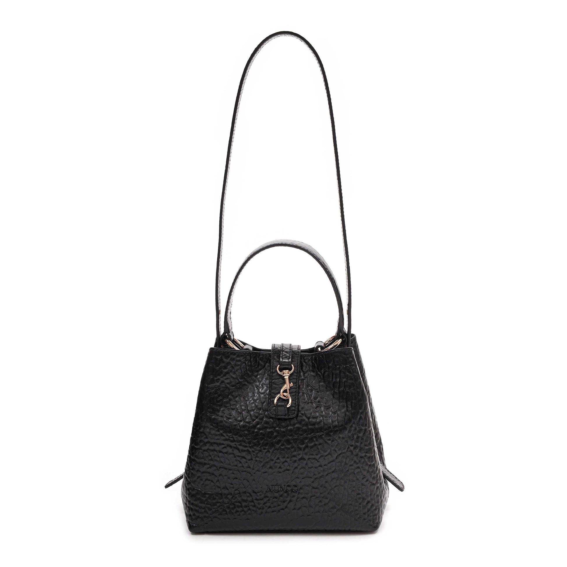 Núnoo Small Chiara New Zealand Black w. Gold Medium Black