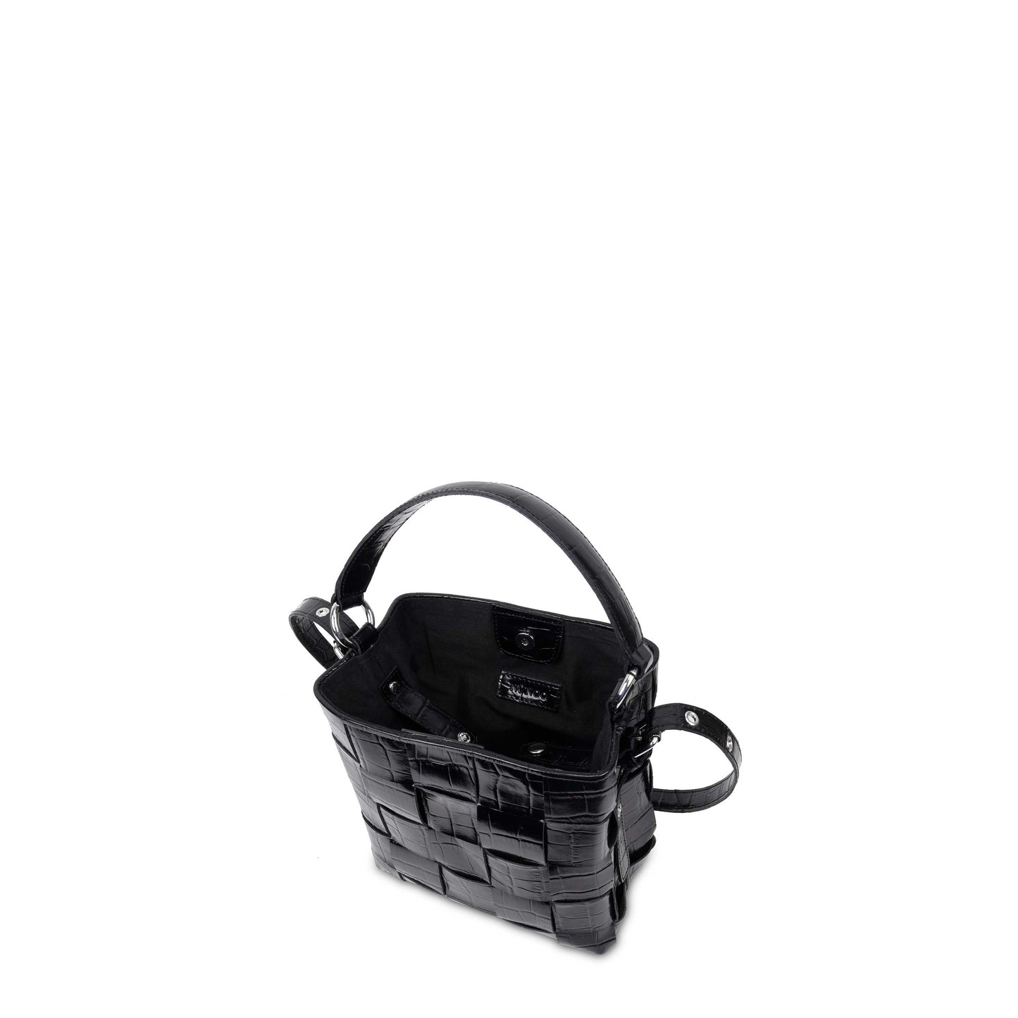 Núnoo Small Chiara Texas Braided Black Shoulder bags Black