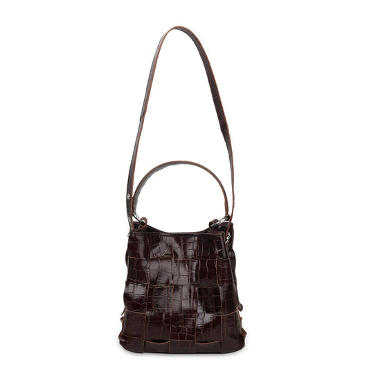 Núnoo Small Chiara Texas Braided Dark Brown Shoulder bags Dark brown