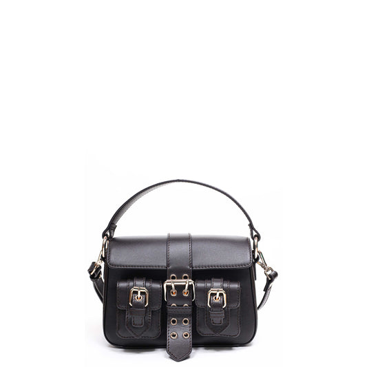 Núnoo Small Honey Buckle Italian Leather Dark Brown w. Gold Shoulder bags Dark brown