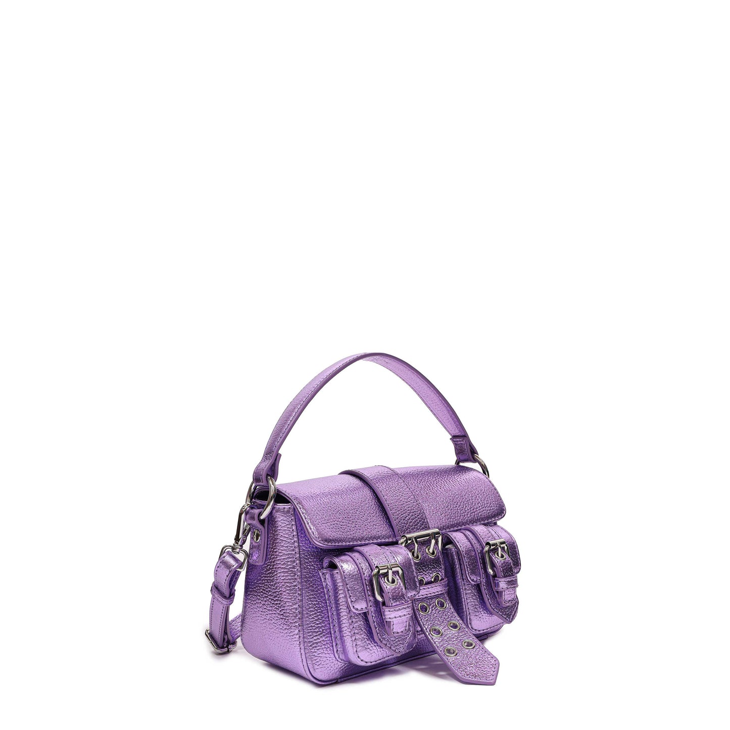 Núnoo Small Honey Buckle Metallic Purple Shoulder bags Purple