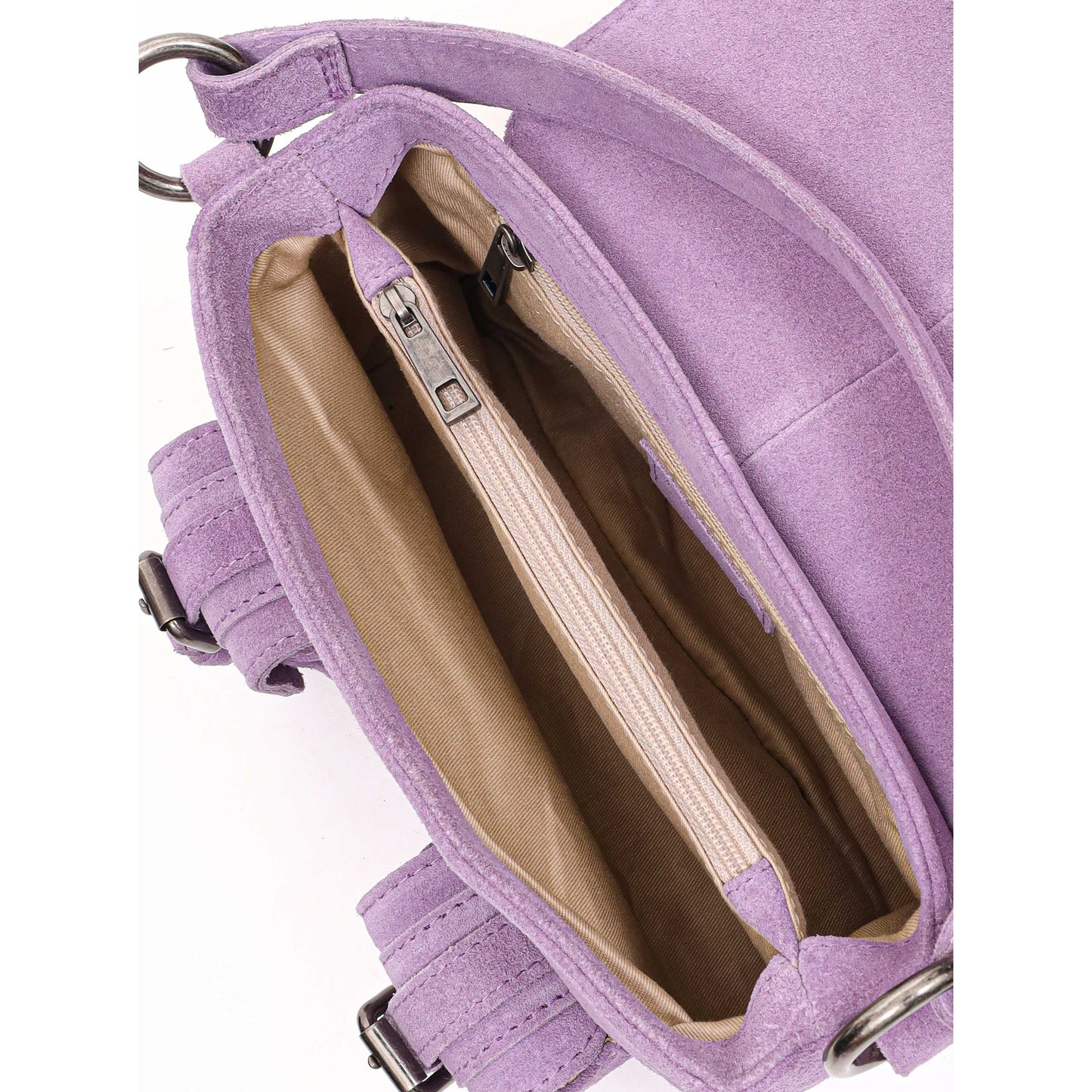 Núnoo Small Honey Buckle Suede Purple Shoulder bags Purple