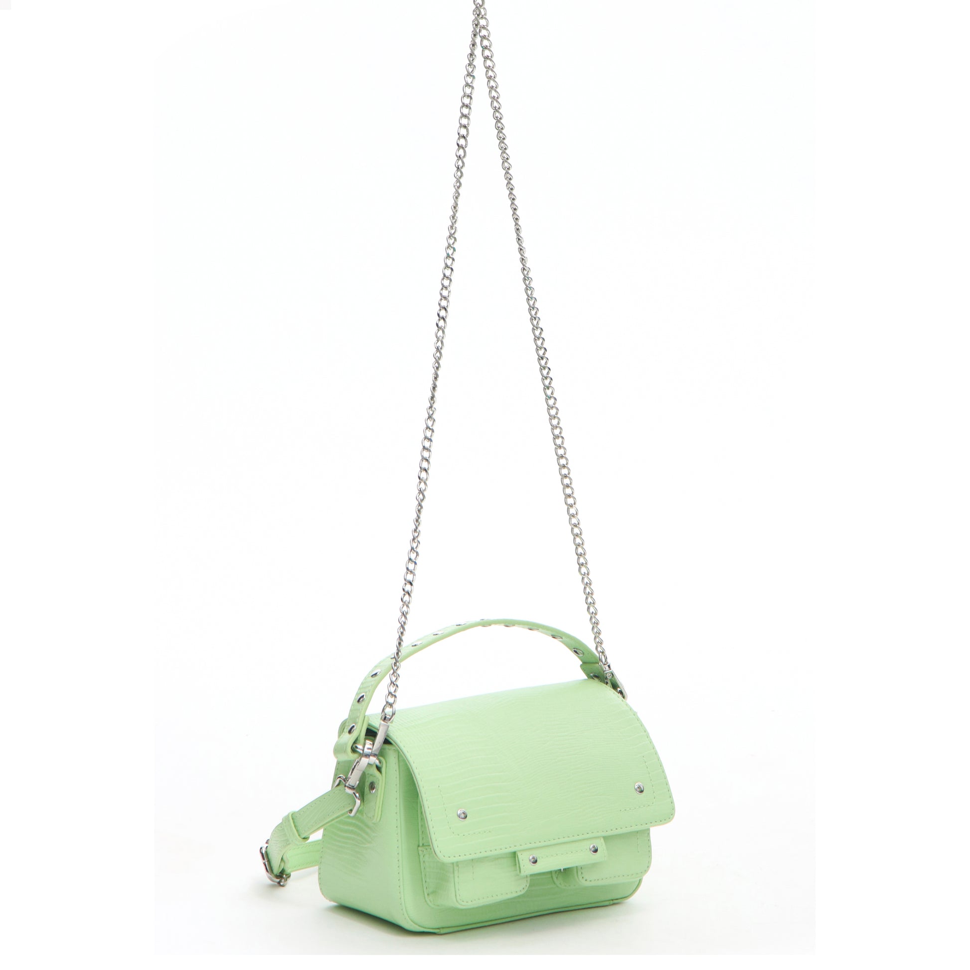 Núnoo Small Honey Lizard Mint Small bag Mint