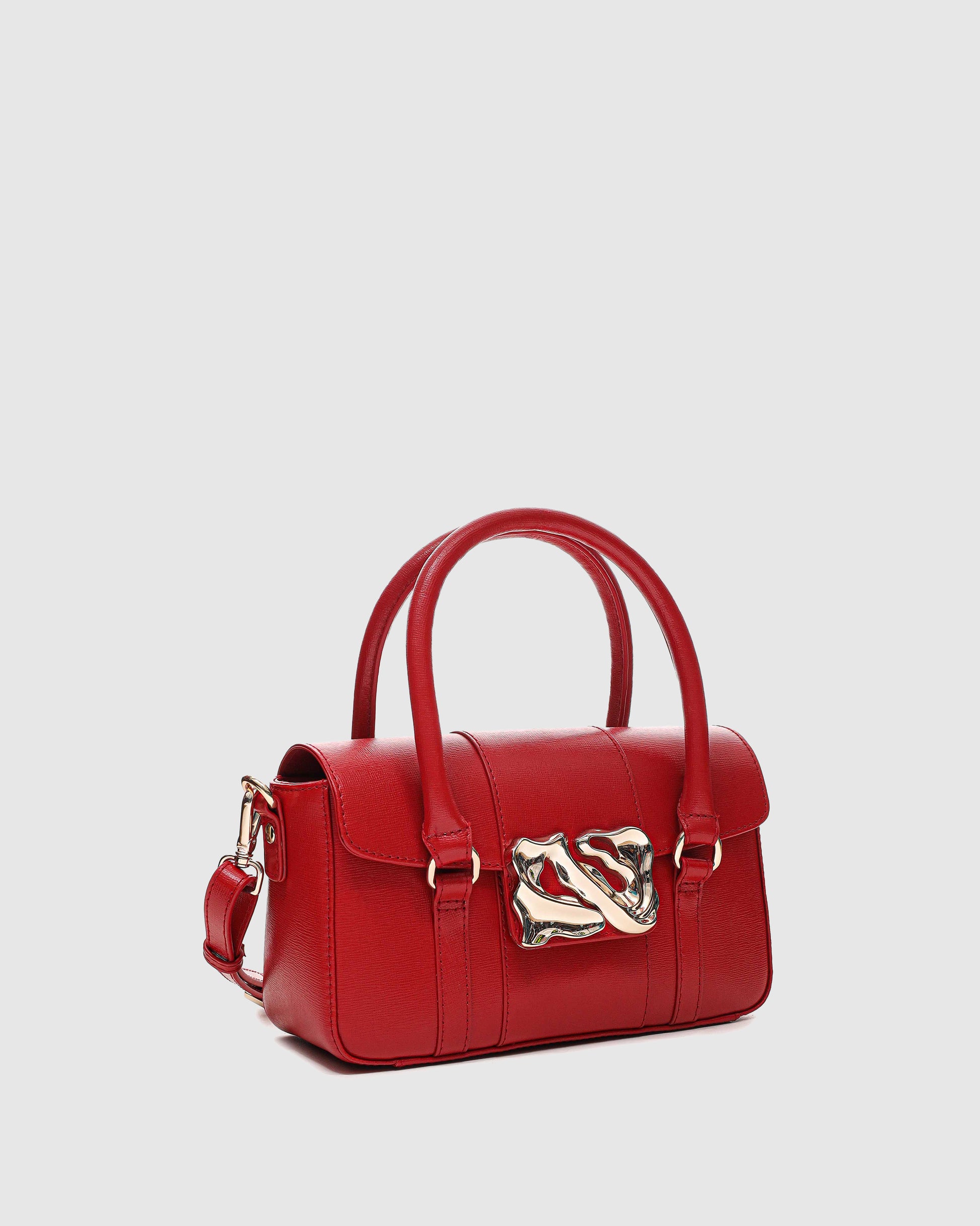 Núnoo Small Maggie Icon Florence Bright Red w. Gold Small bag