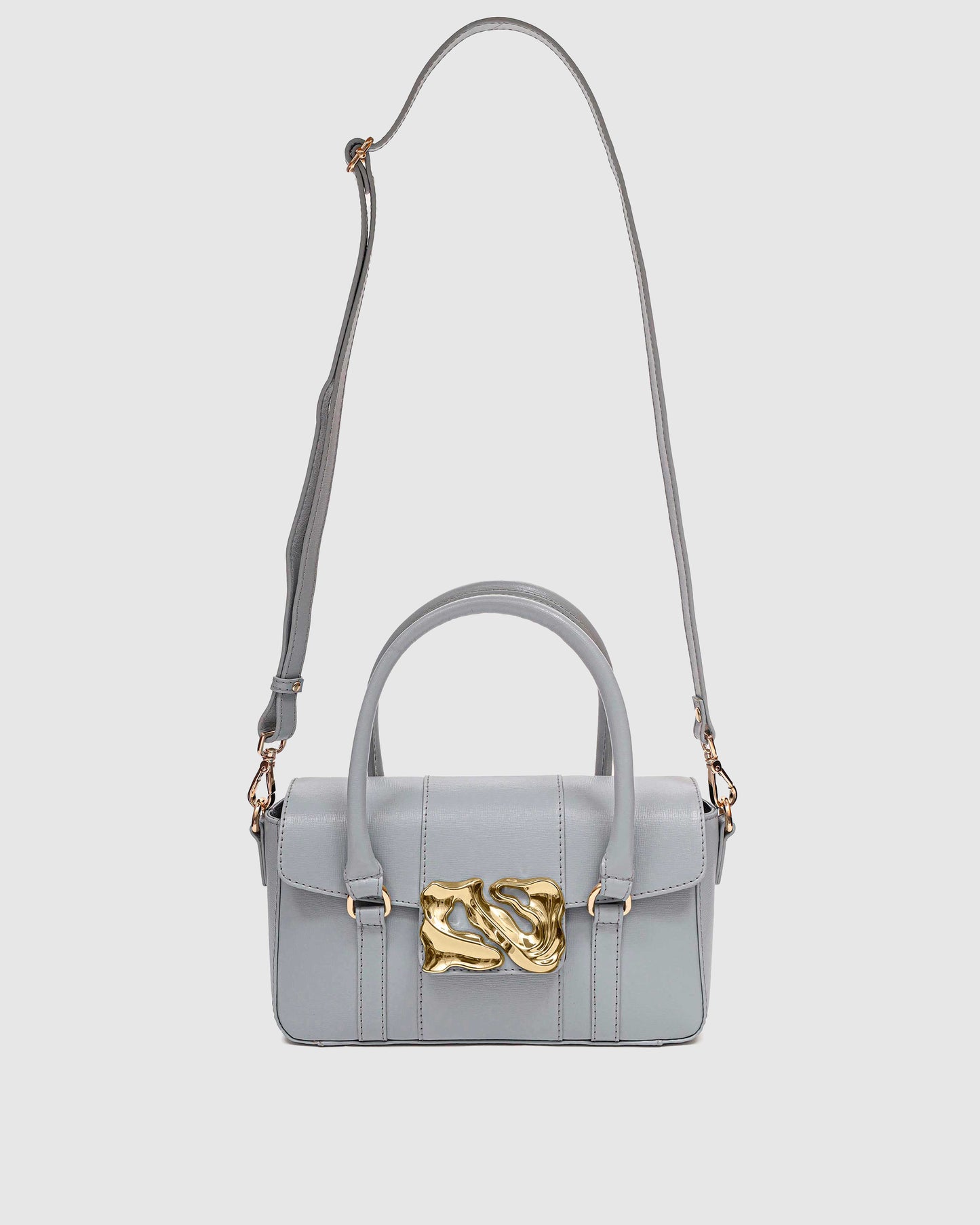 Núnoo Small Maggie Icon Florence Light Grey w. Gold Small bag