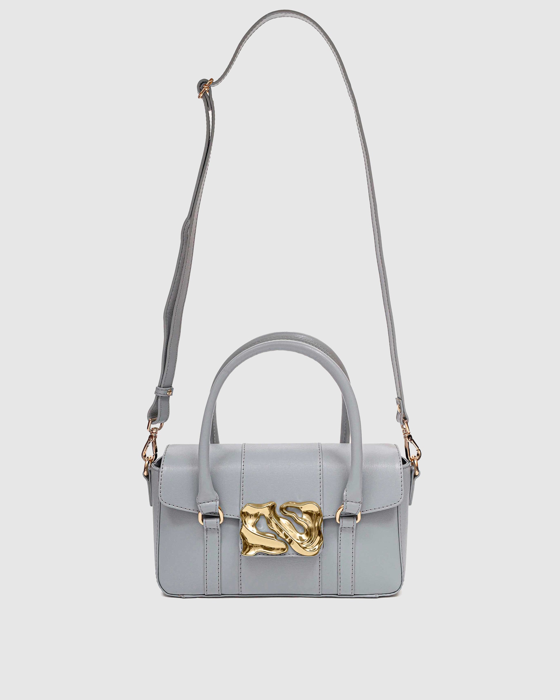 Núnoo Small Maggie Icon Florence Light Grey w. Gold Small bag