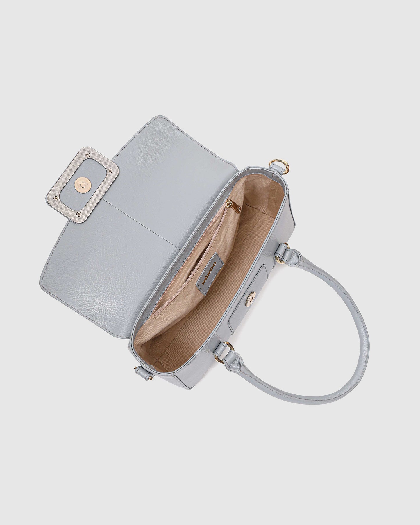 Núnoo Small Maggie Icon Florence Light Grey w. Gold Small bag