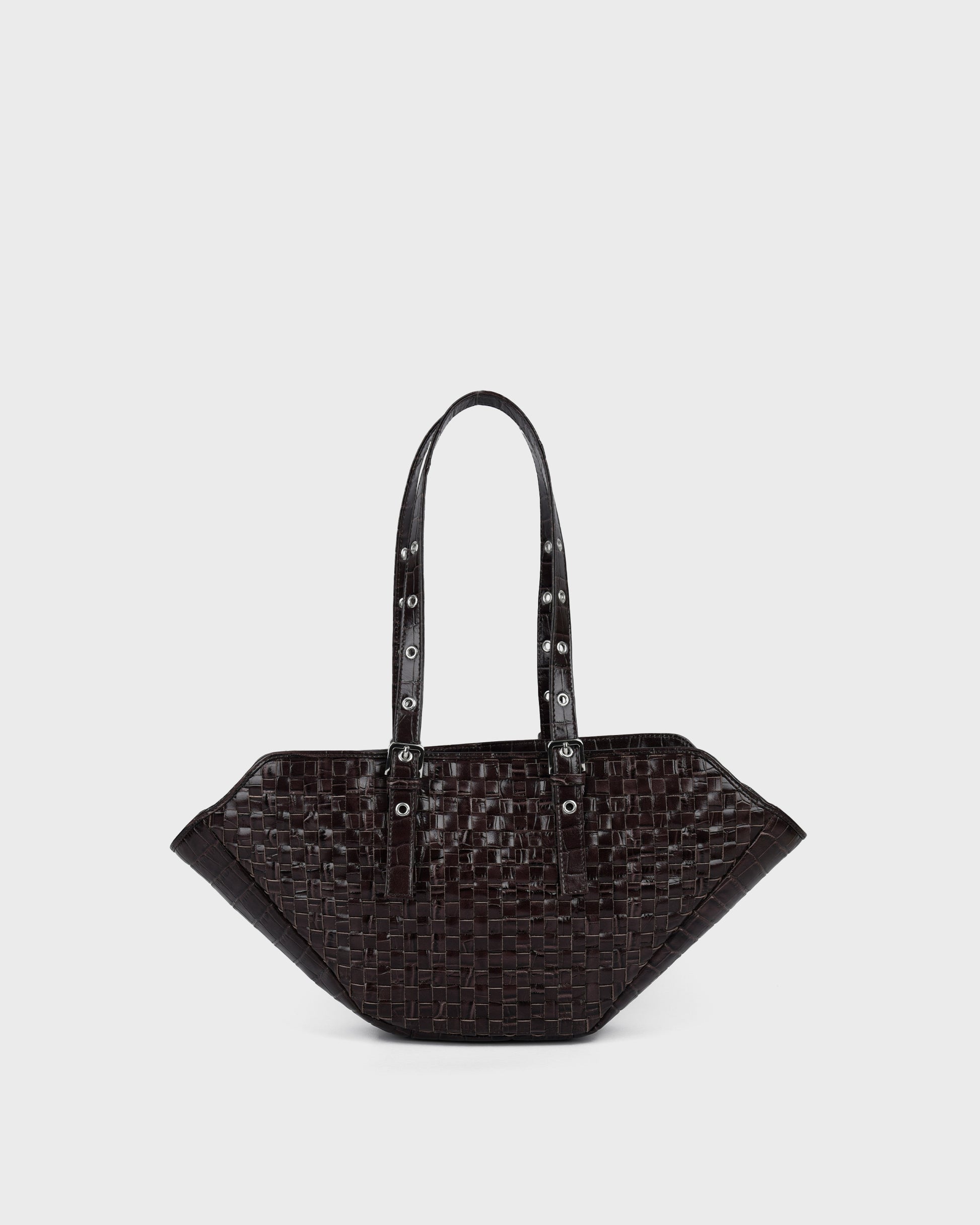 Núnoo Small Nora Braided Texas Chocolate Medium Chocolate