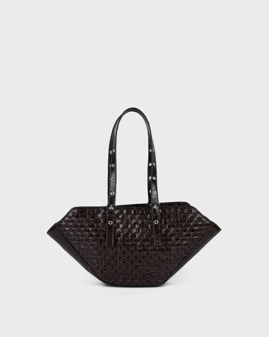 Núnoo Small Nora Braided Texas Chocolate Medium Chocolate