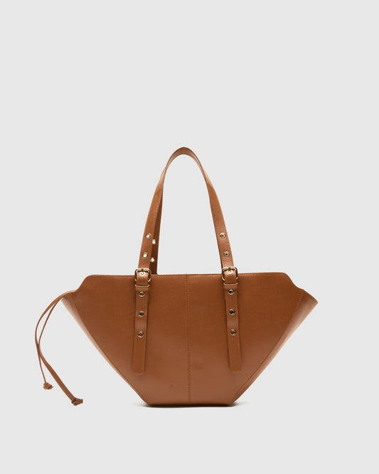 Núnoo Small Nora Florence Brown w. Gold Medium Brown