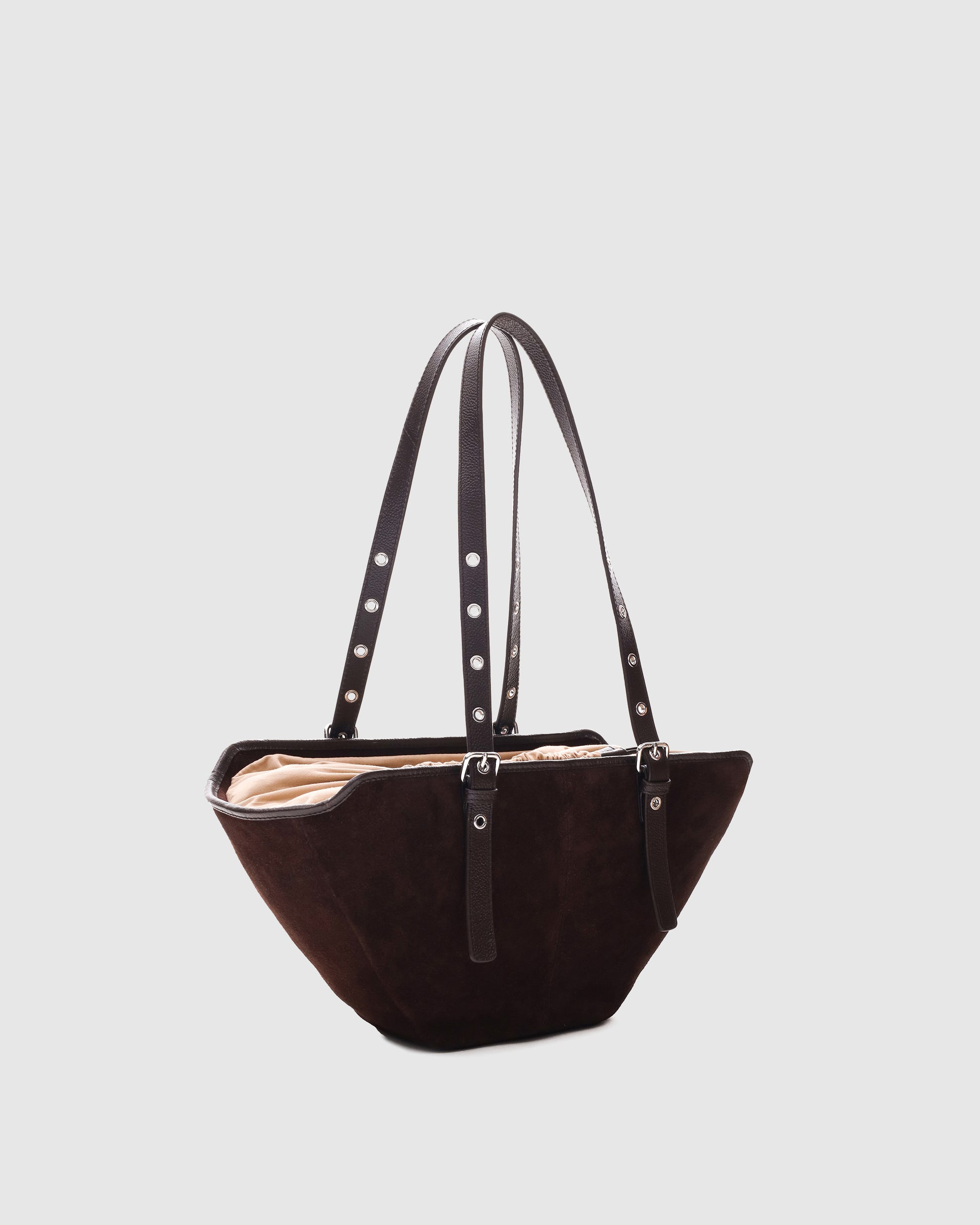 Núnoo Small Nora Suede Chocolate Medium Chocolate