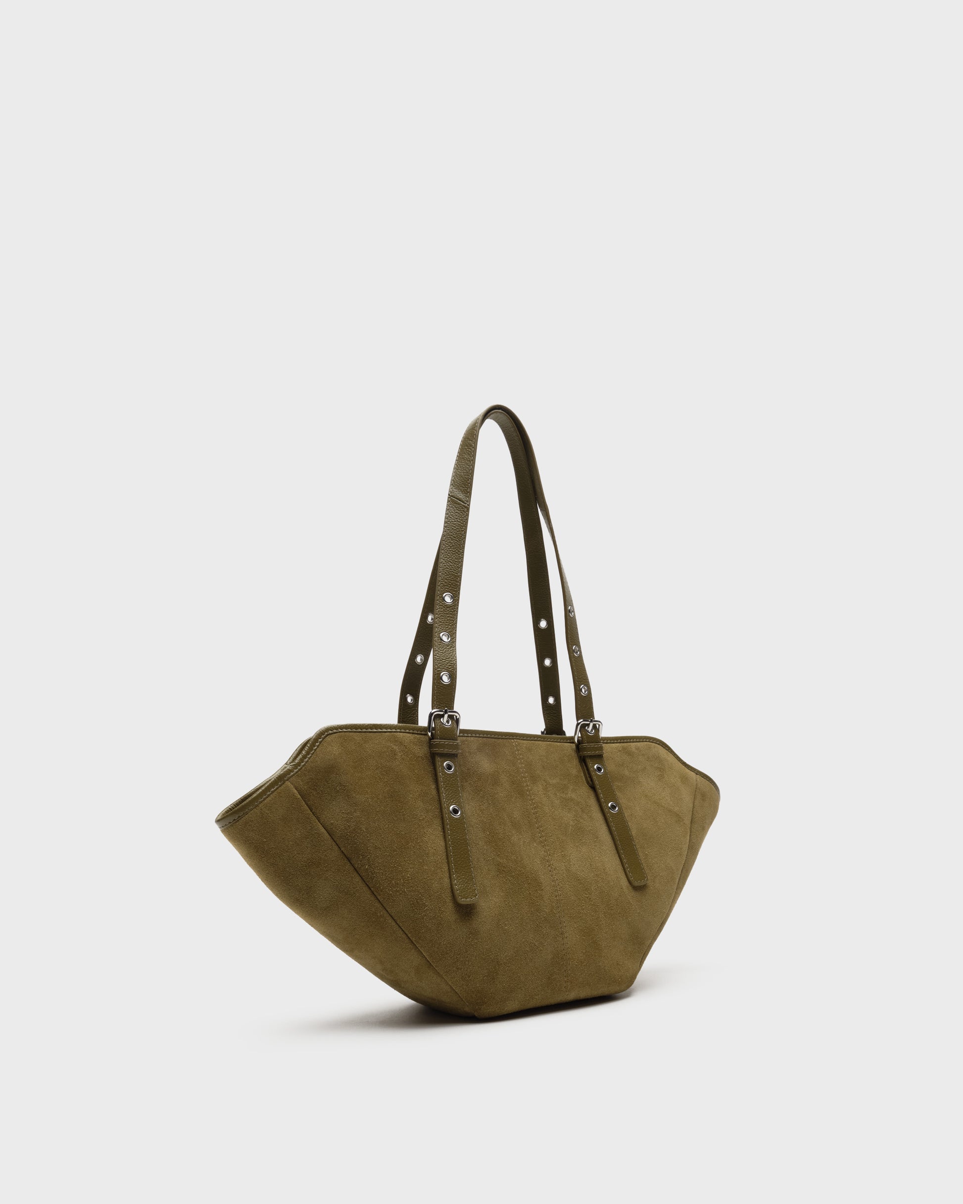 Núnoo Small Nora Suede Dusty Olive Medium Dusty Olive