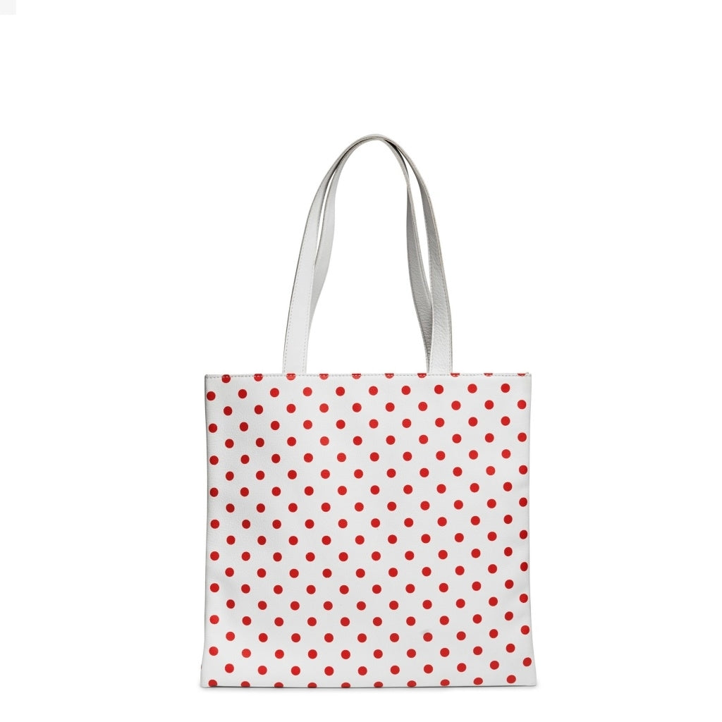 Núnoo Small tote dots Tote White w. red dots