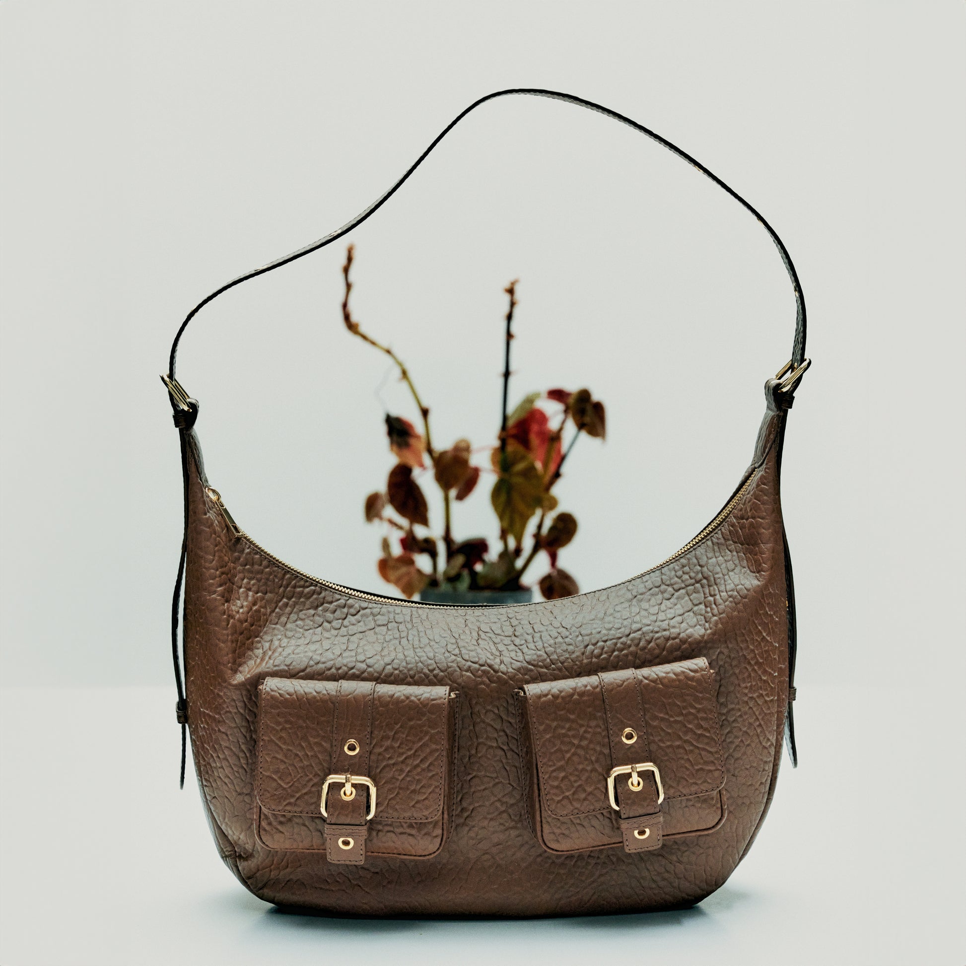 Núnoo Stella Pocket New Zealand Brown w. Gold Maxi Brown