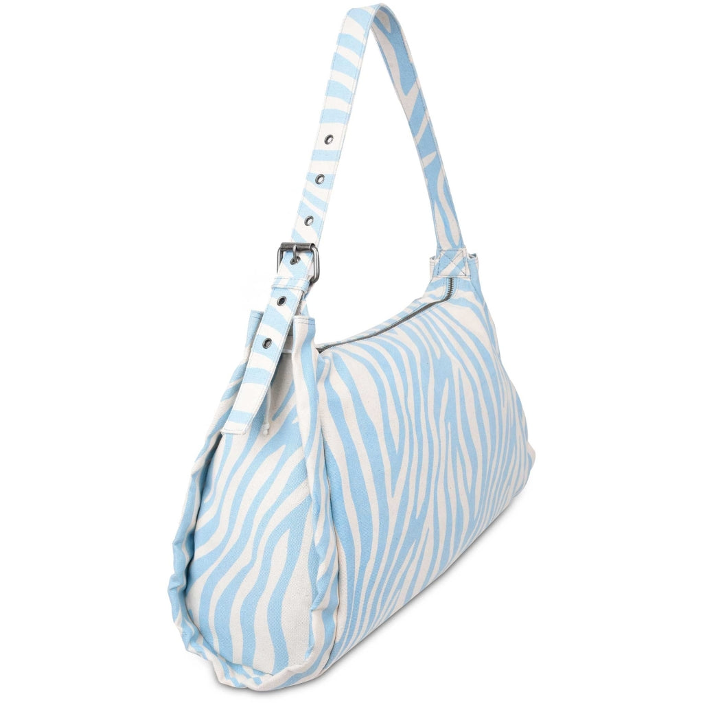 Núnoo Stella Recycled Canvas Zeb Blue w. Antique Silver Shoulder bags