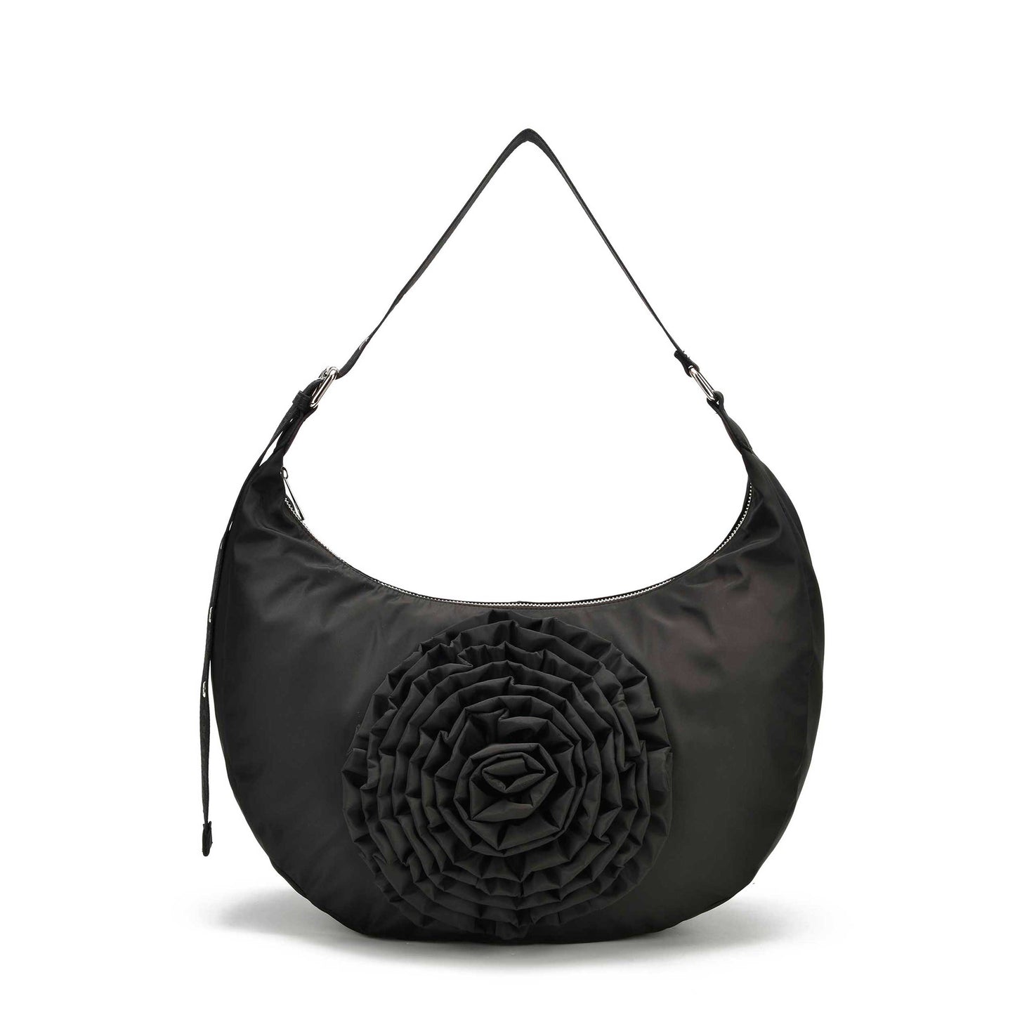 Núnoo Stella Rose Recycled Nylon Black Shoulder bags Black