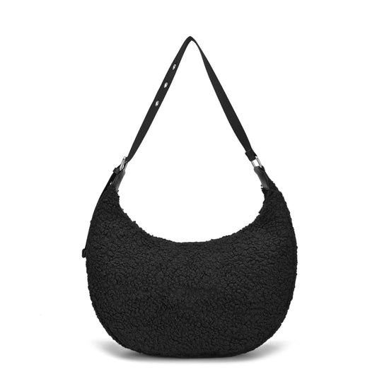 Núnoo Stella Teddy Black Shoulder bags Black