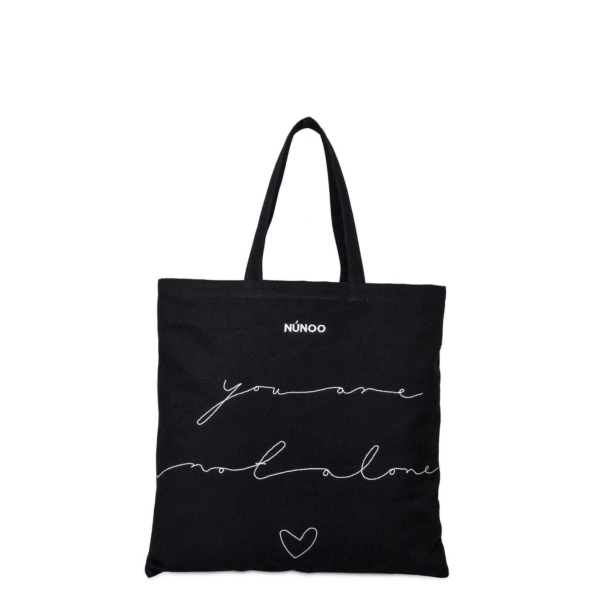 Núnoo Your're Not Alone Shopper Canvas Black Maxi