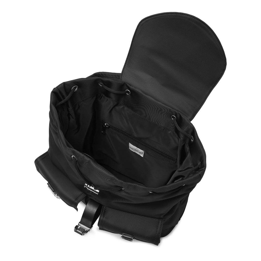 Núnoo Backpack Recycled Nylon Black Back pack Black